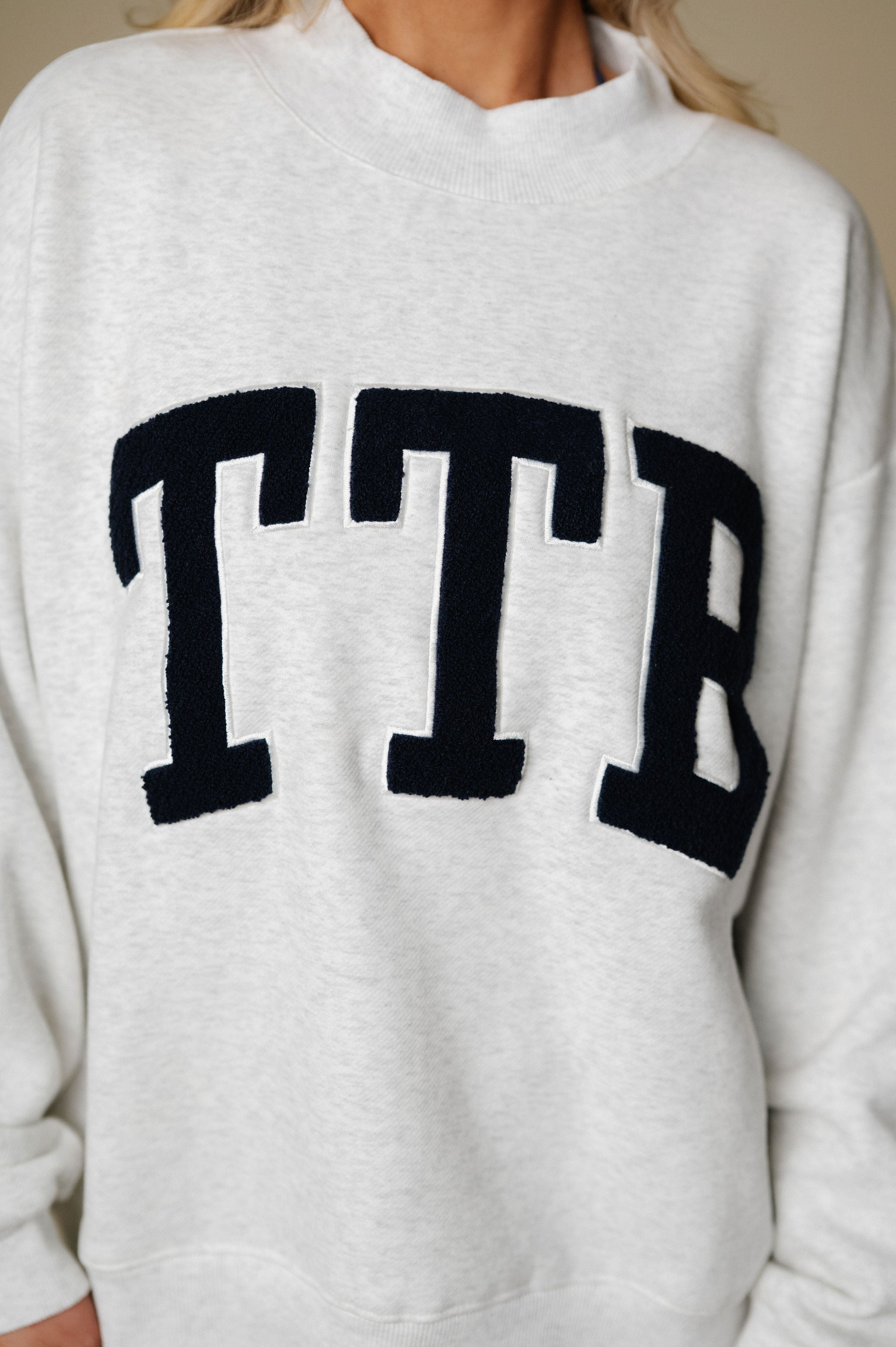 "TTB" Mockneck-Grey