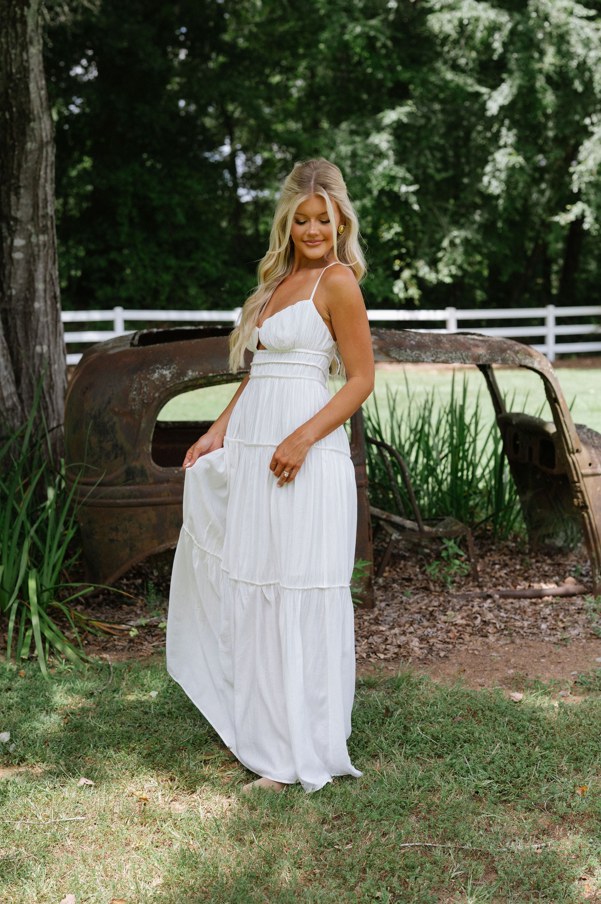 Summer Days Maxi Dress-White