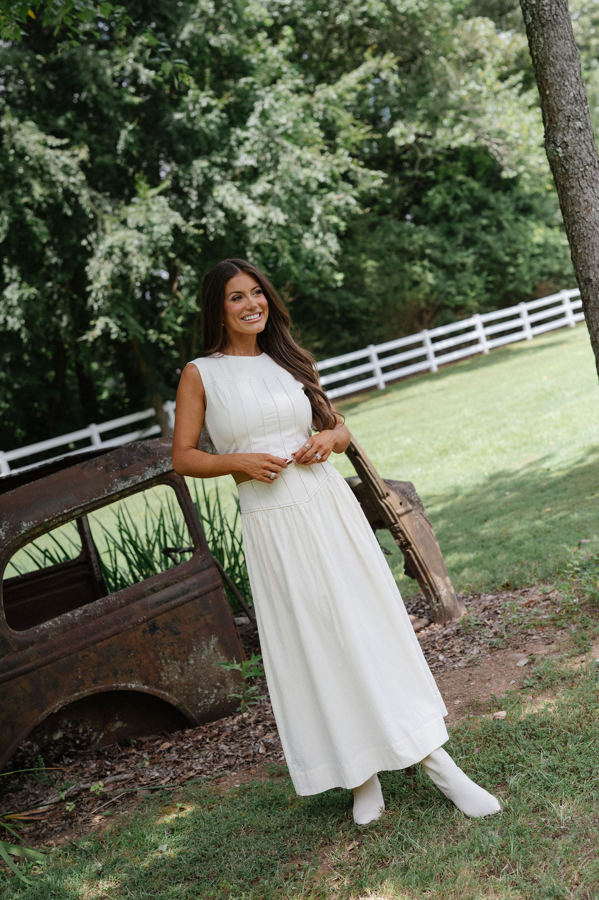Serena Skirt Set-Ivory
