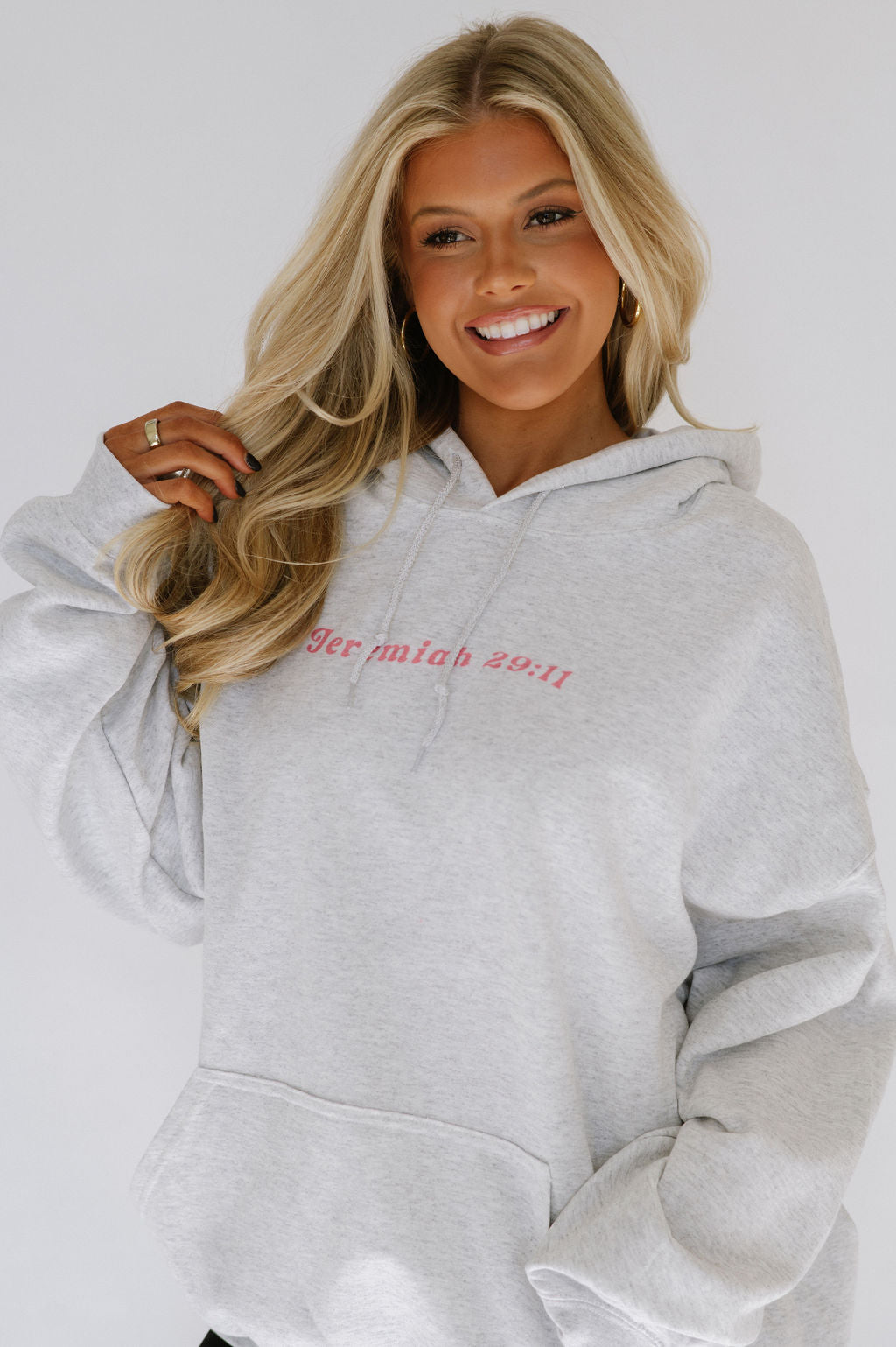 "For I Know The Plans" Hoodie- Heather Grey