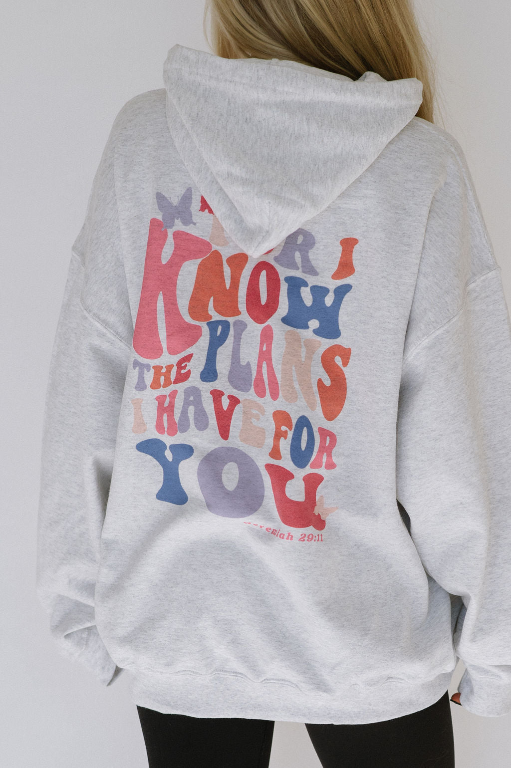 "For I Know The Plans" Hoodie- Heather Grey