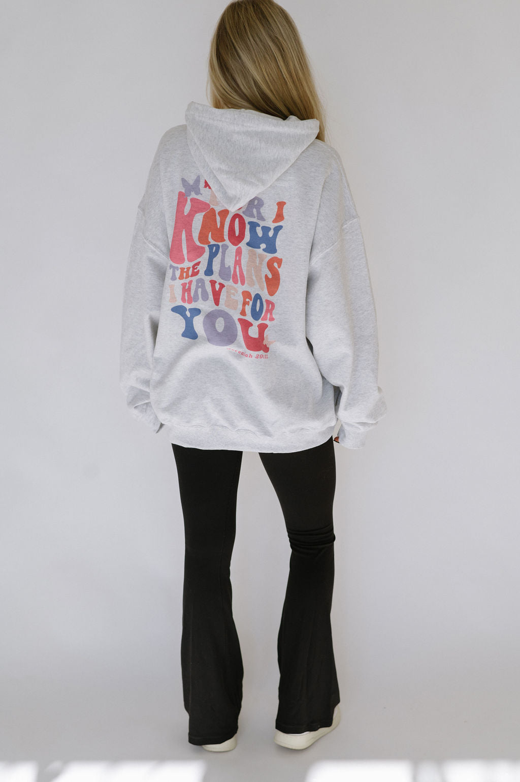 "For I Know The Plans" Hoodie- Heather Grey