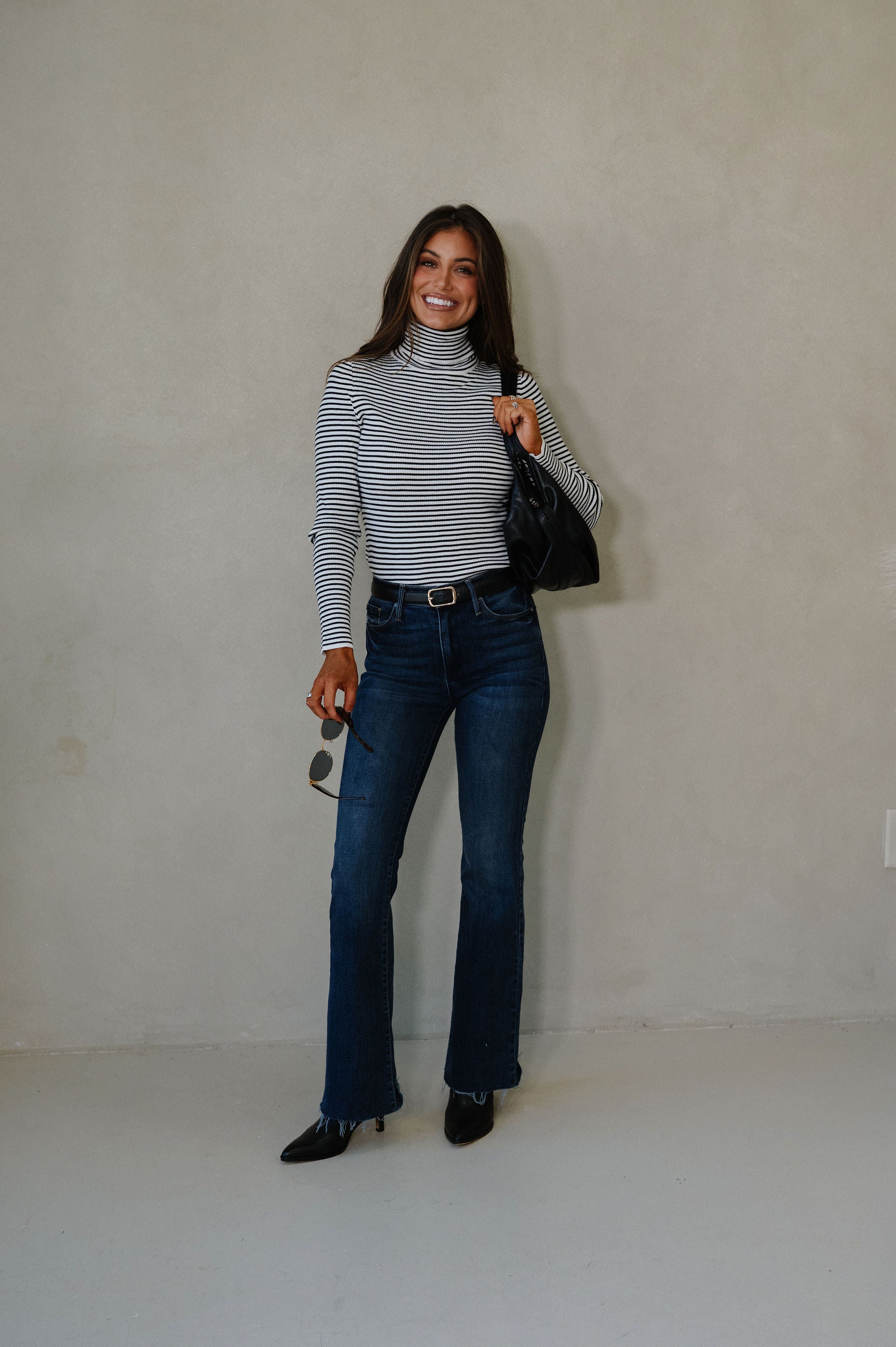 Evie Knit Top-Stripe