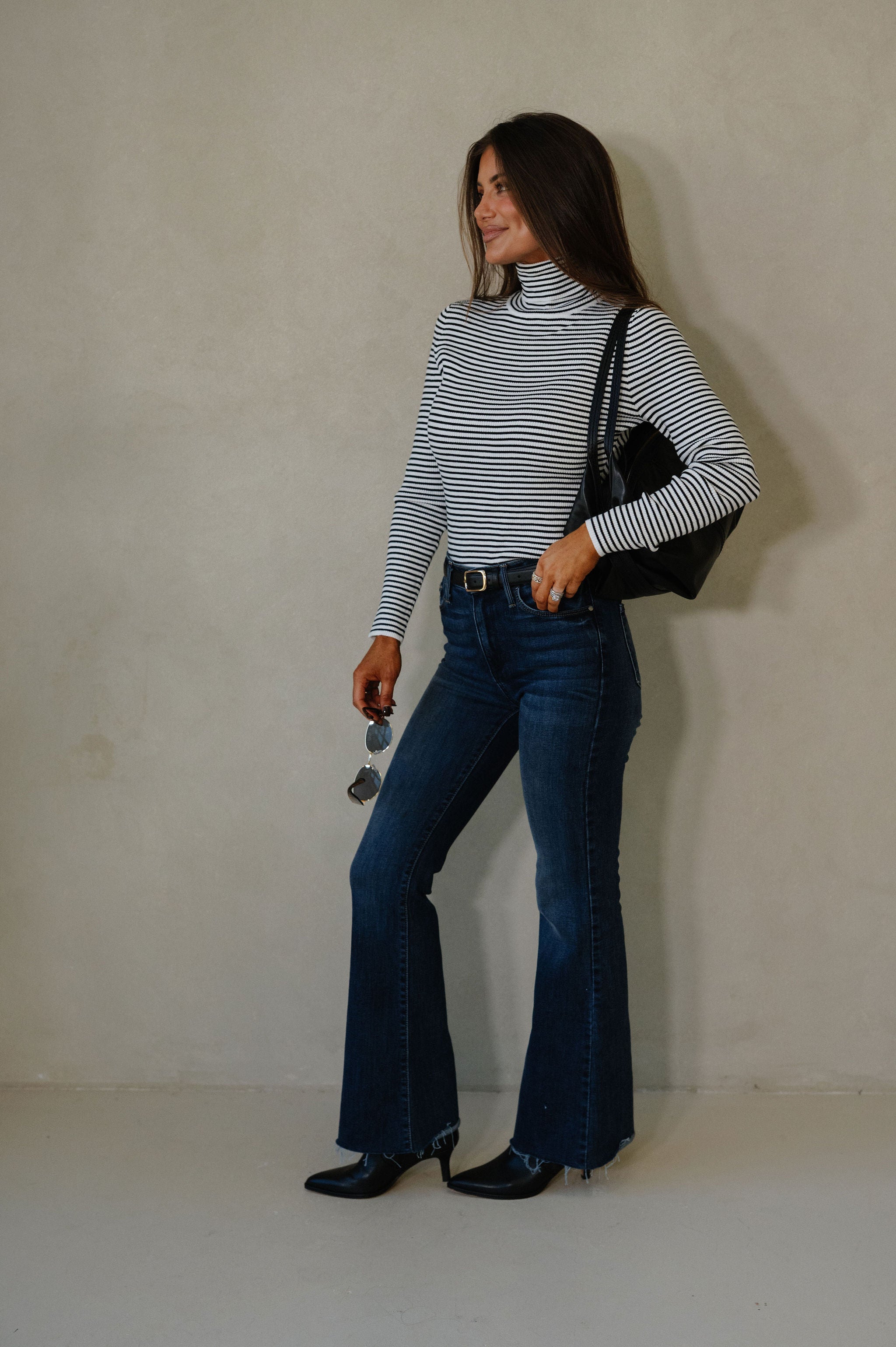 Evie Knit Top-Stripe