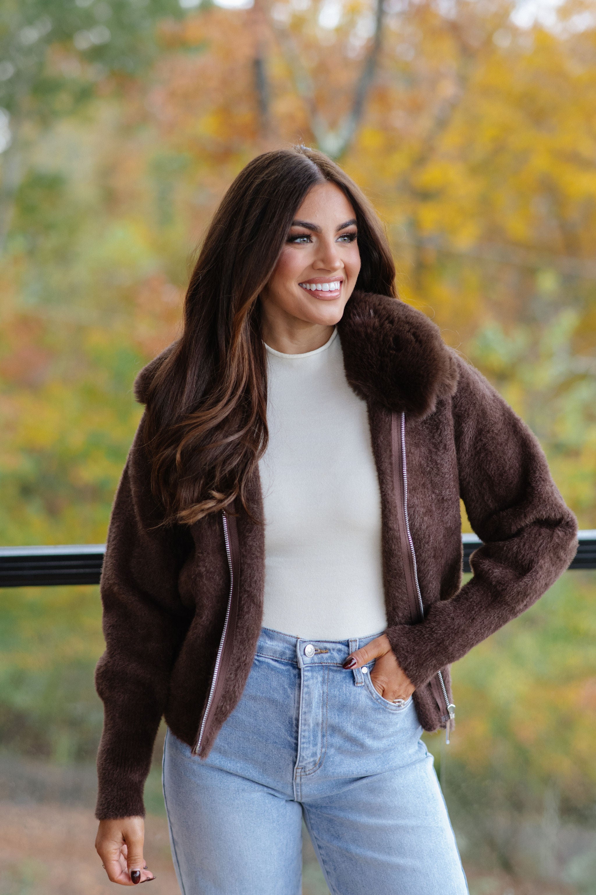 Cleo Jacket-Chocolate Brown