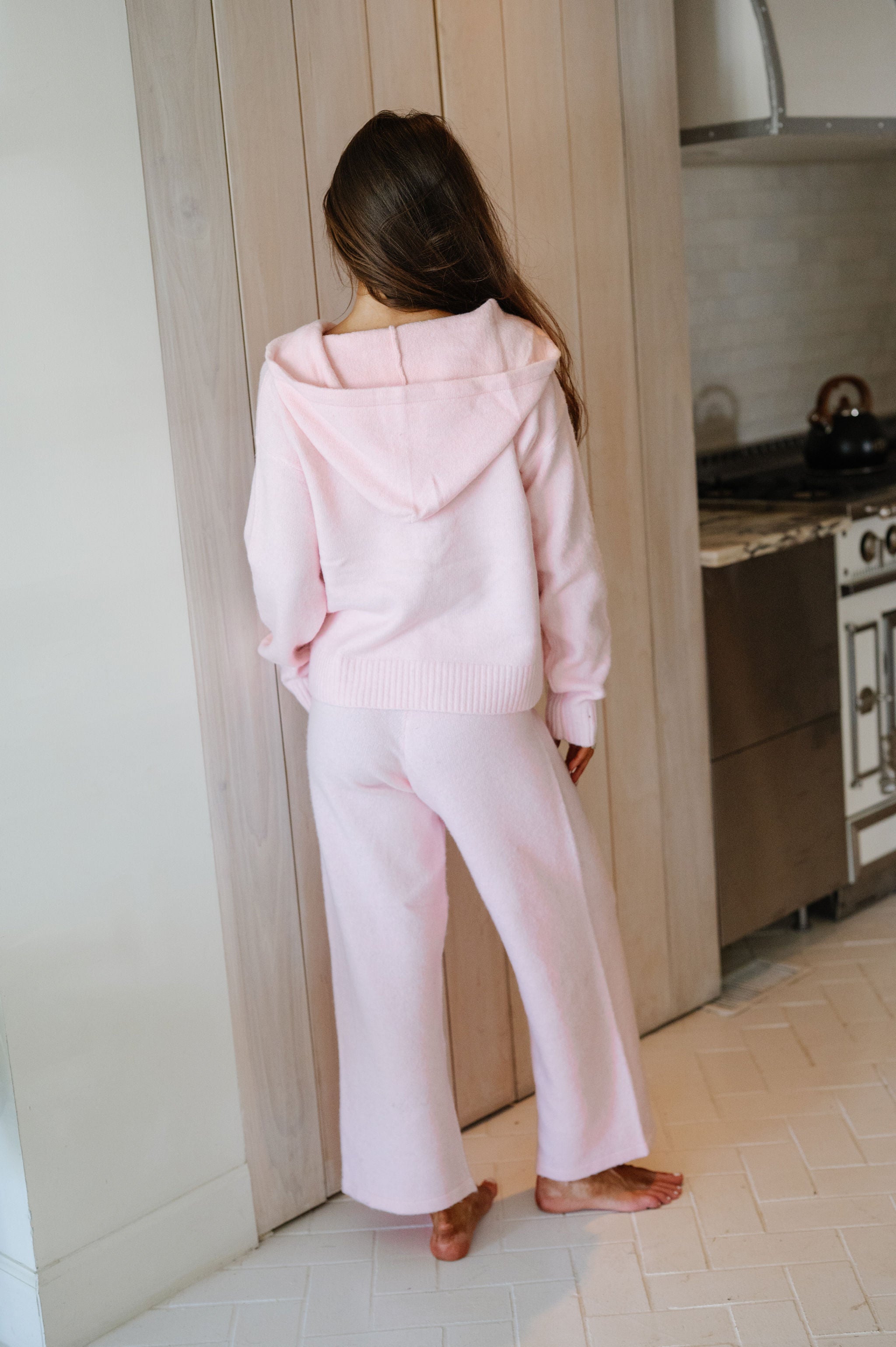 Julia Sweater Knit Set-Peachy Pink