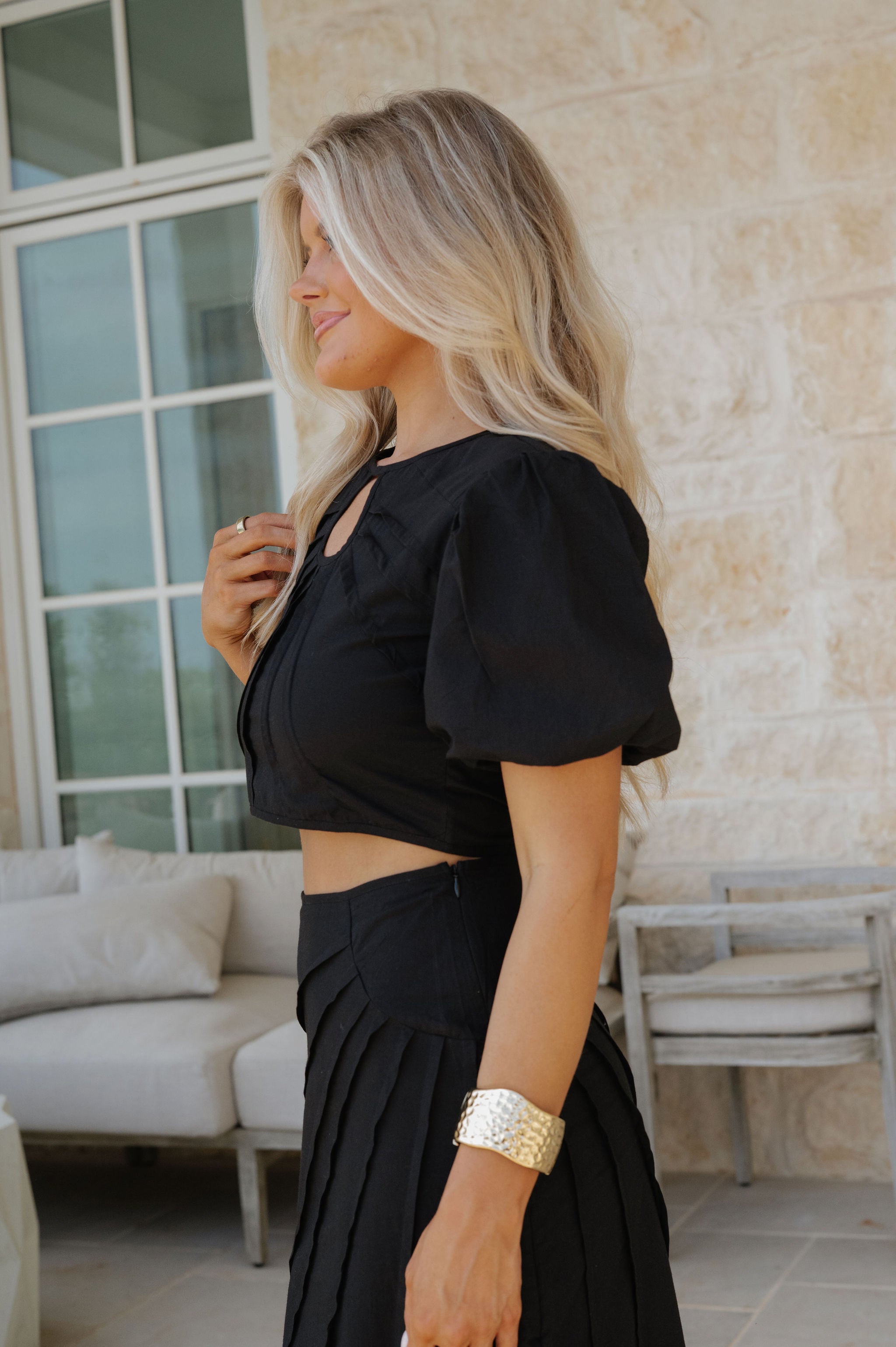 Palmer Maxi Skirt Set-Black