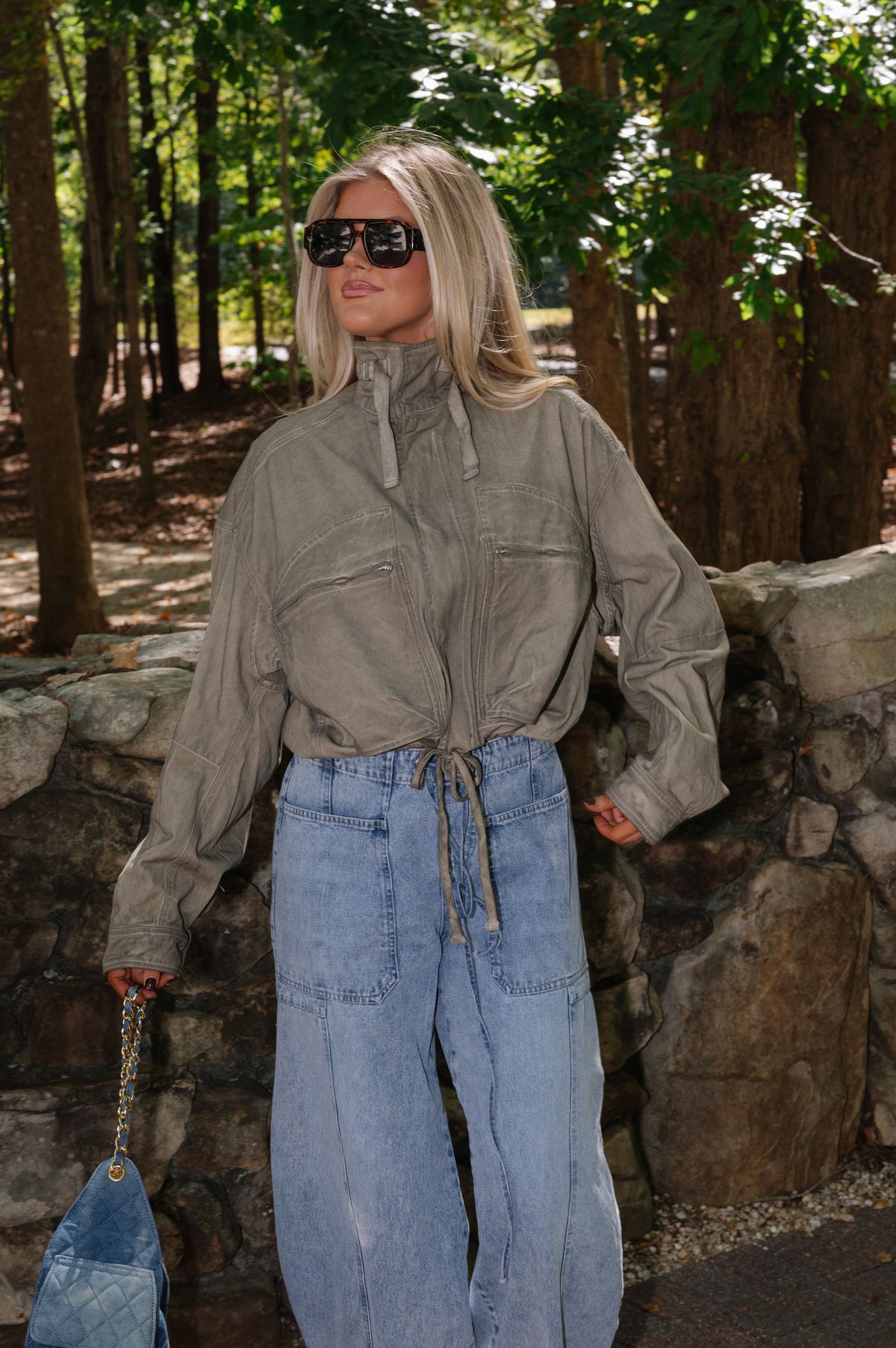 Utility Jacket-Washed Olive