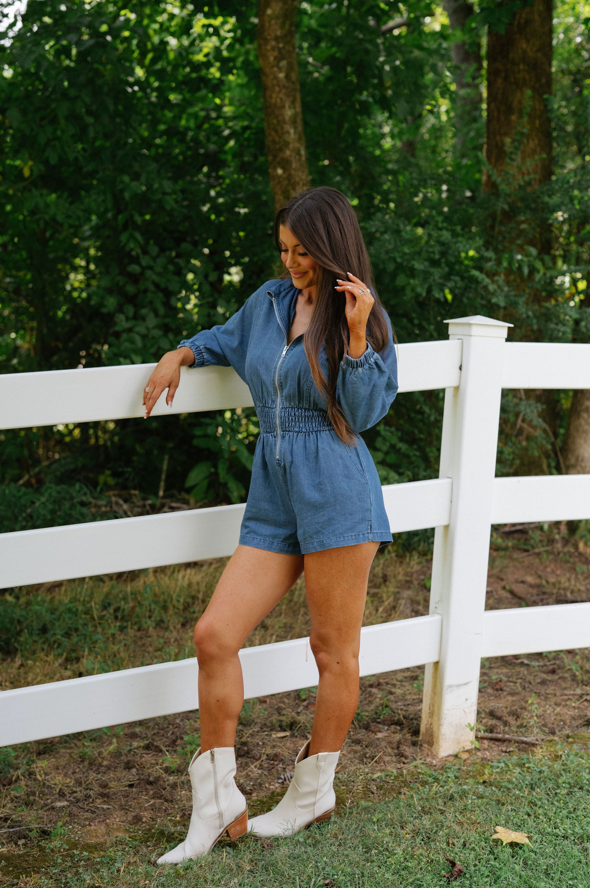 Betty Romper-Denim