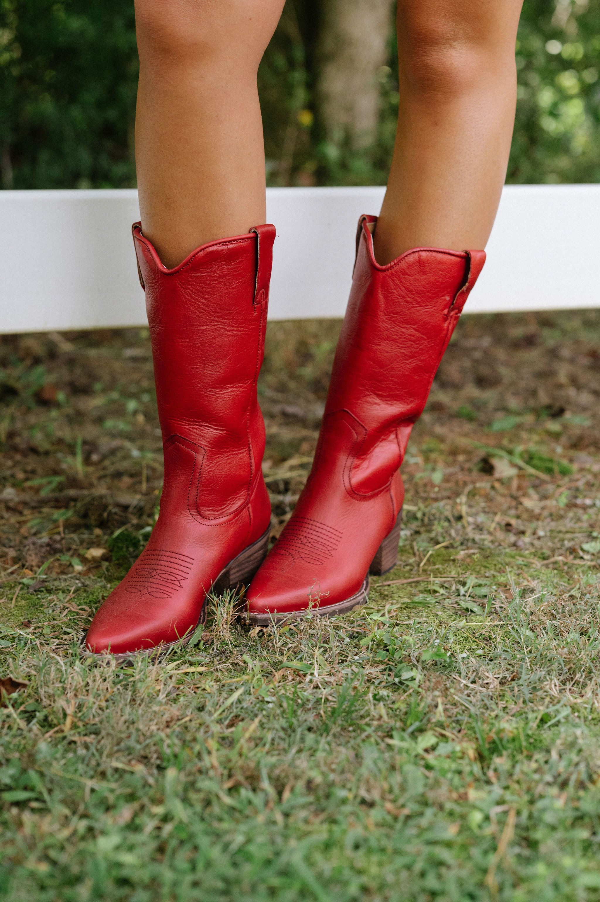 Albany Boots-Red Leather