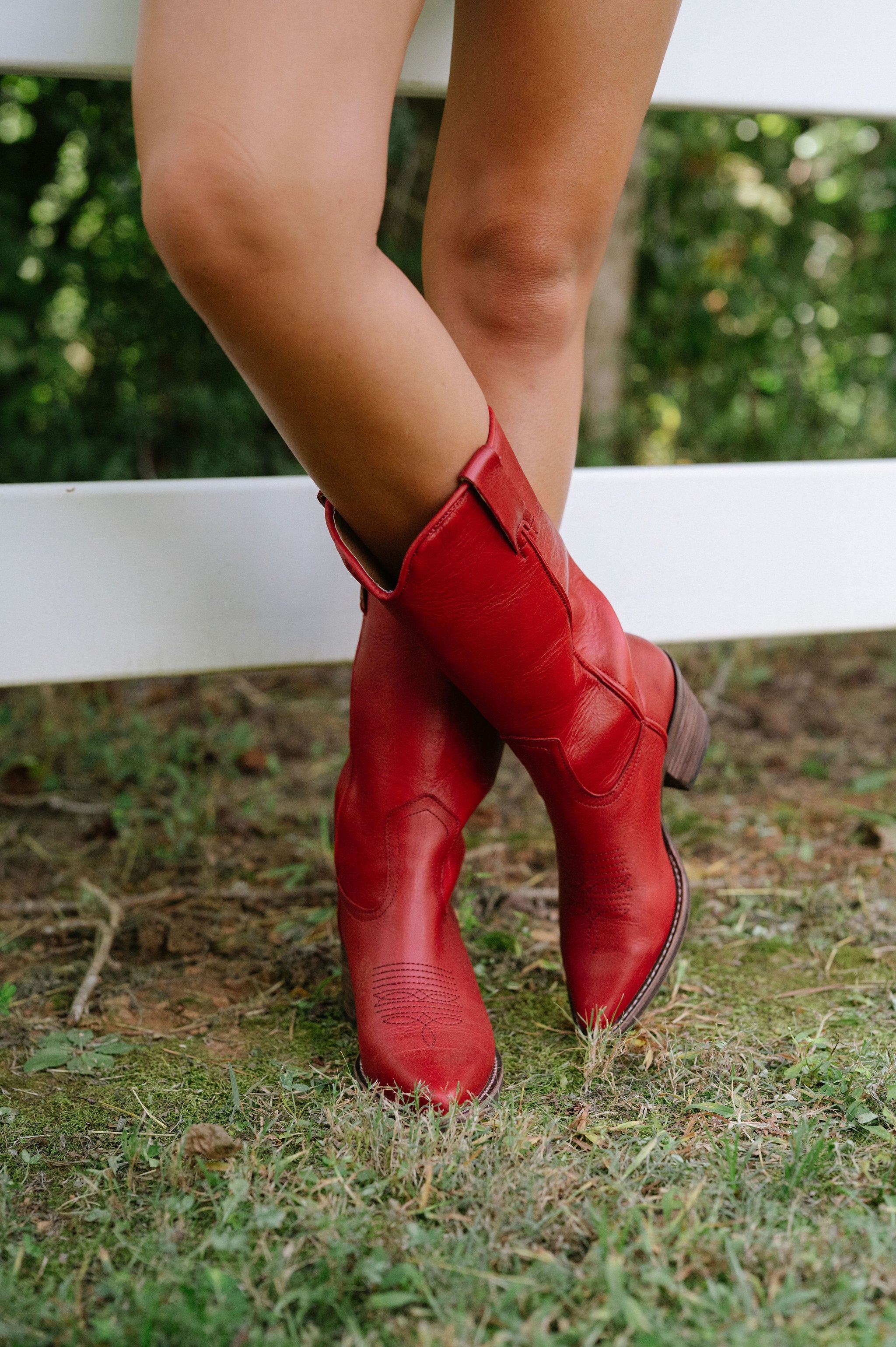 Albany Boots-Red Leather