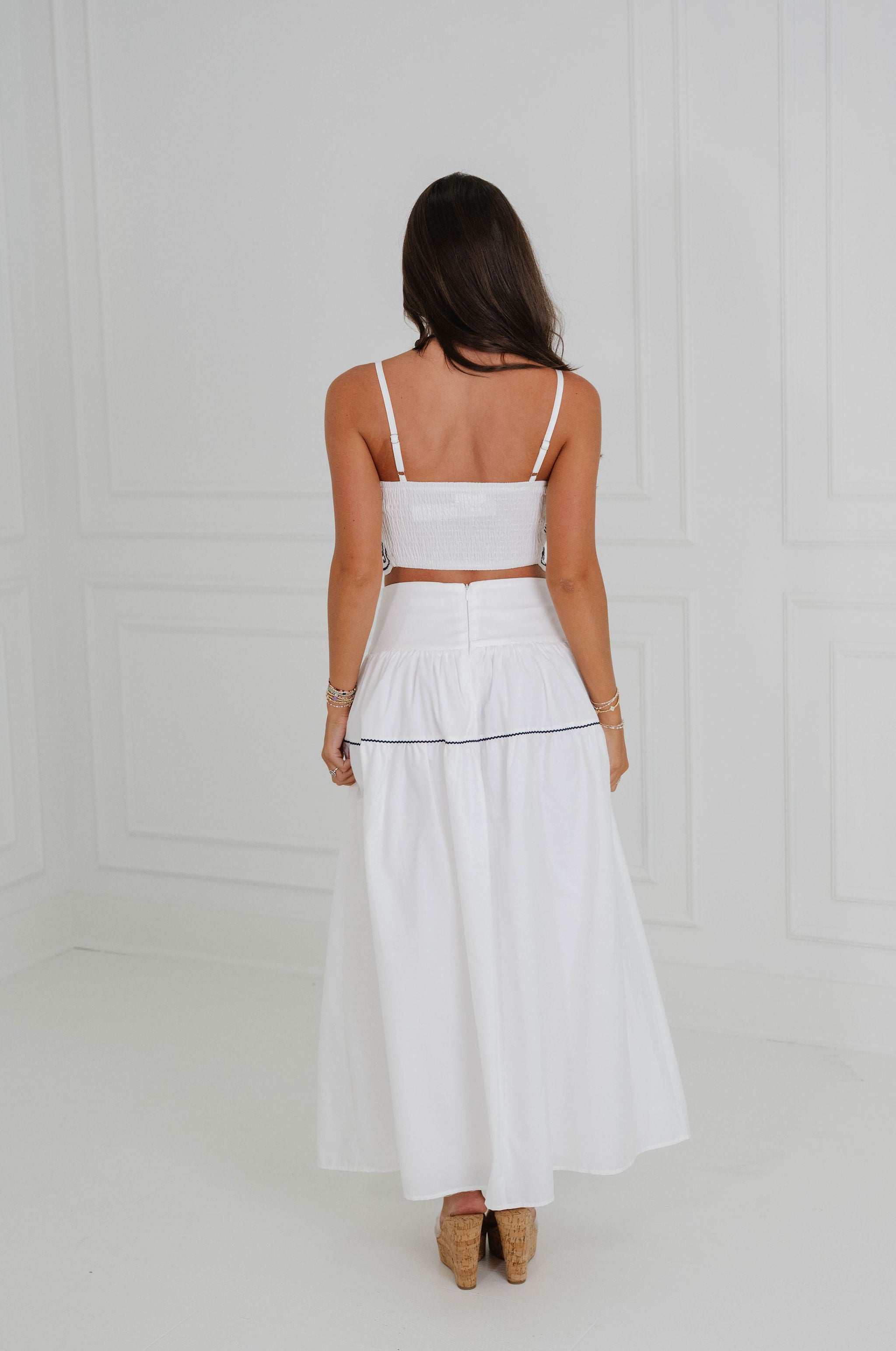 Eli Skirt Set-White
