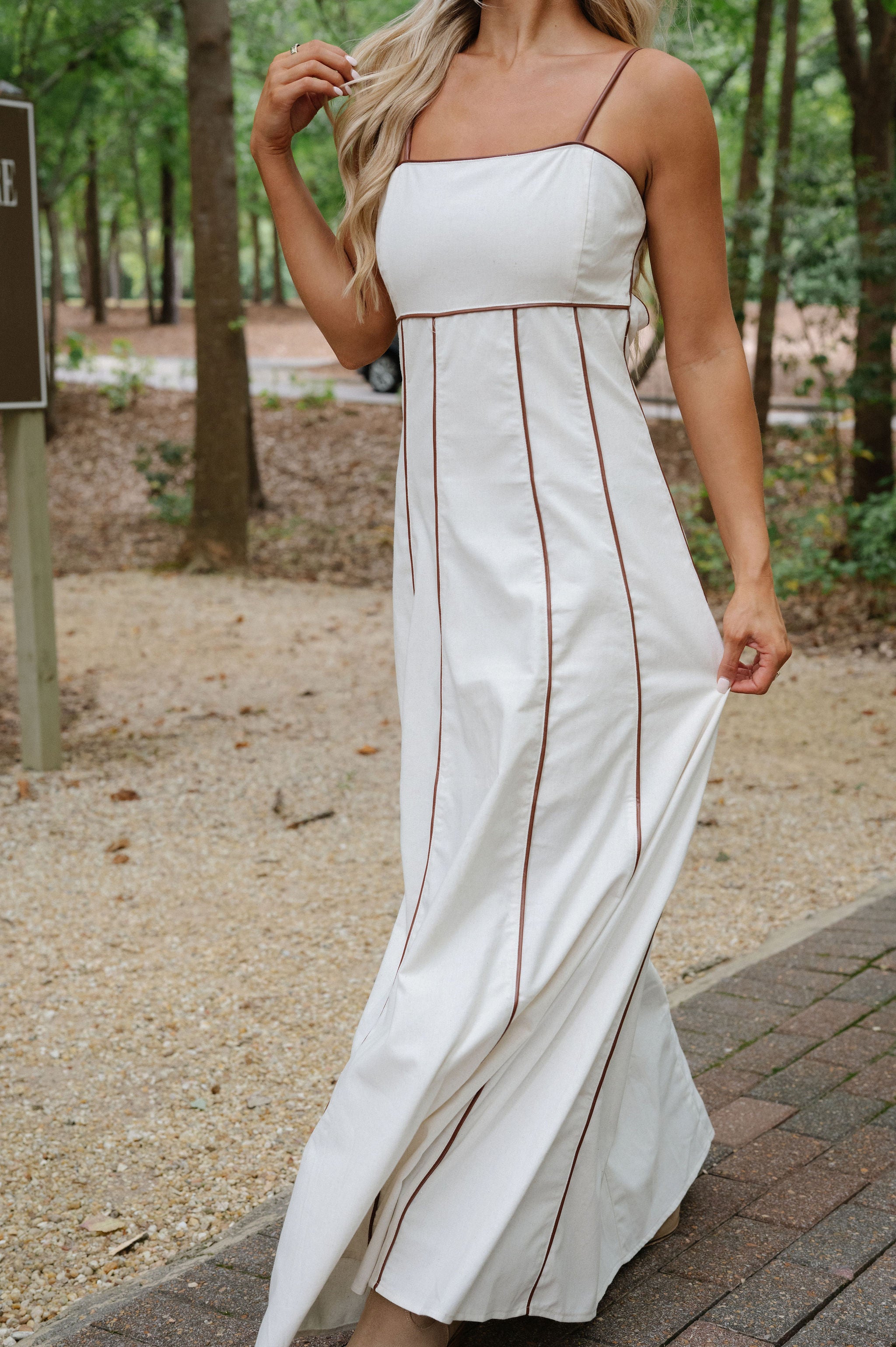 Gena Maxi Dress-Tone Linen