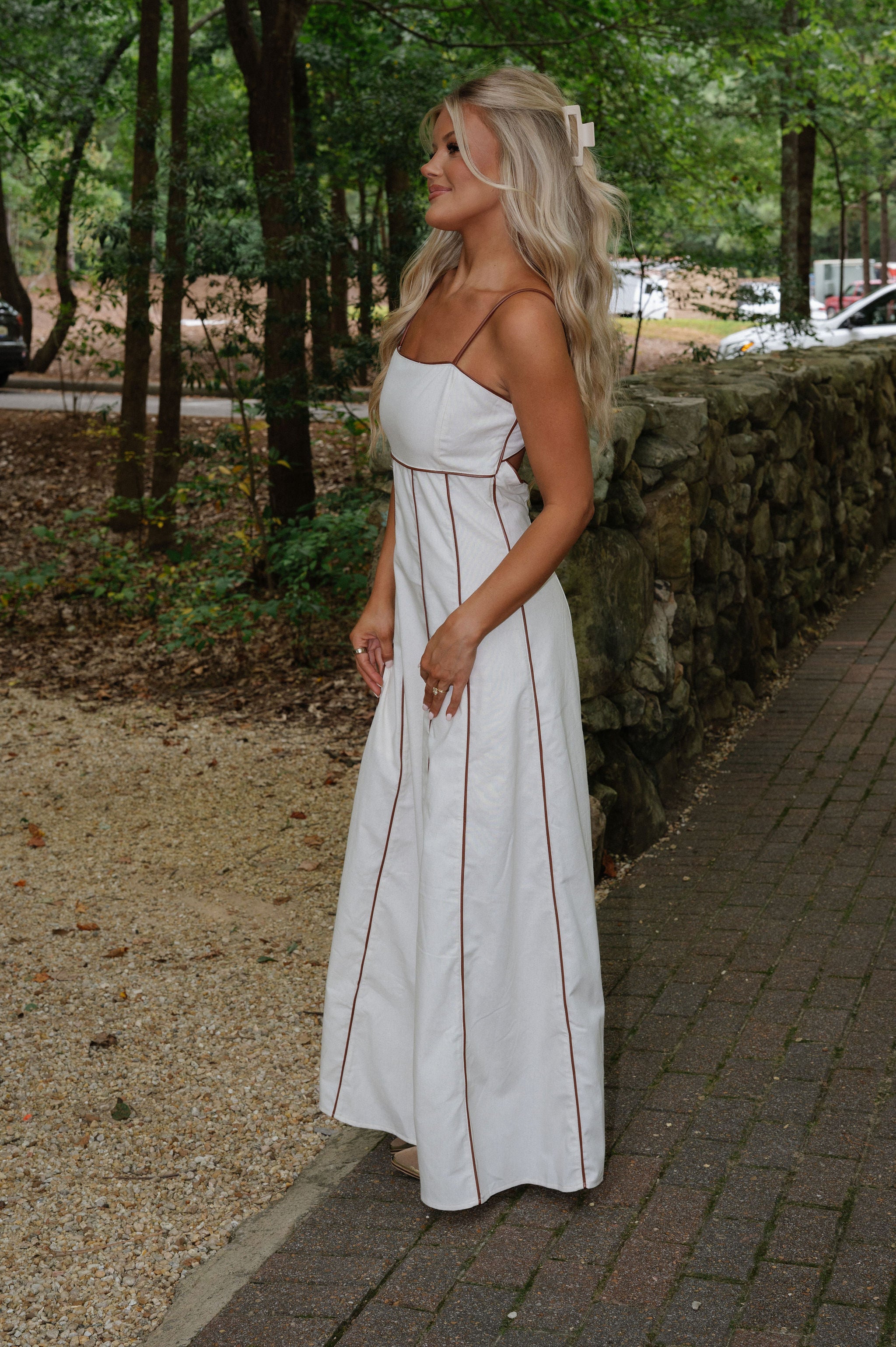 Gena Maxi Dress-Tone Linen
