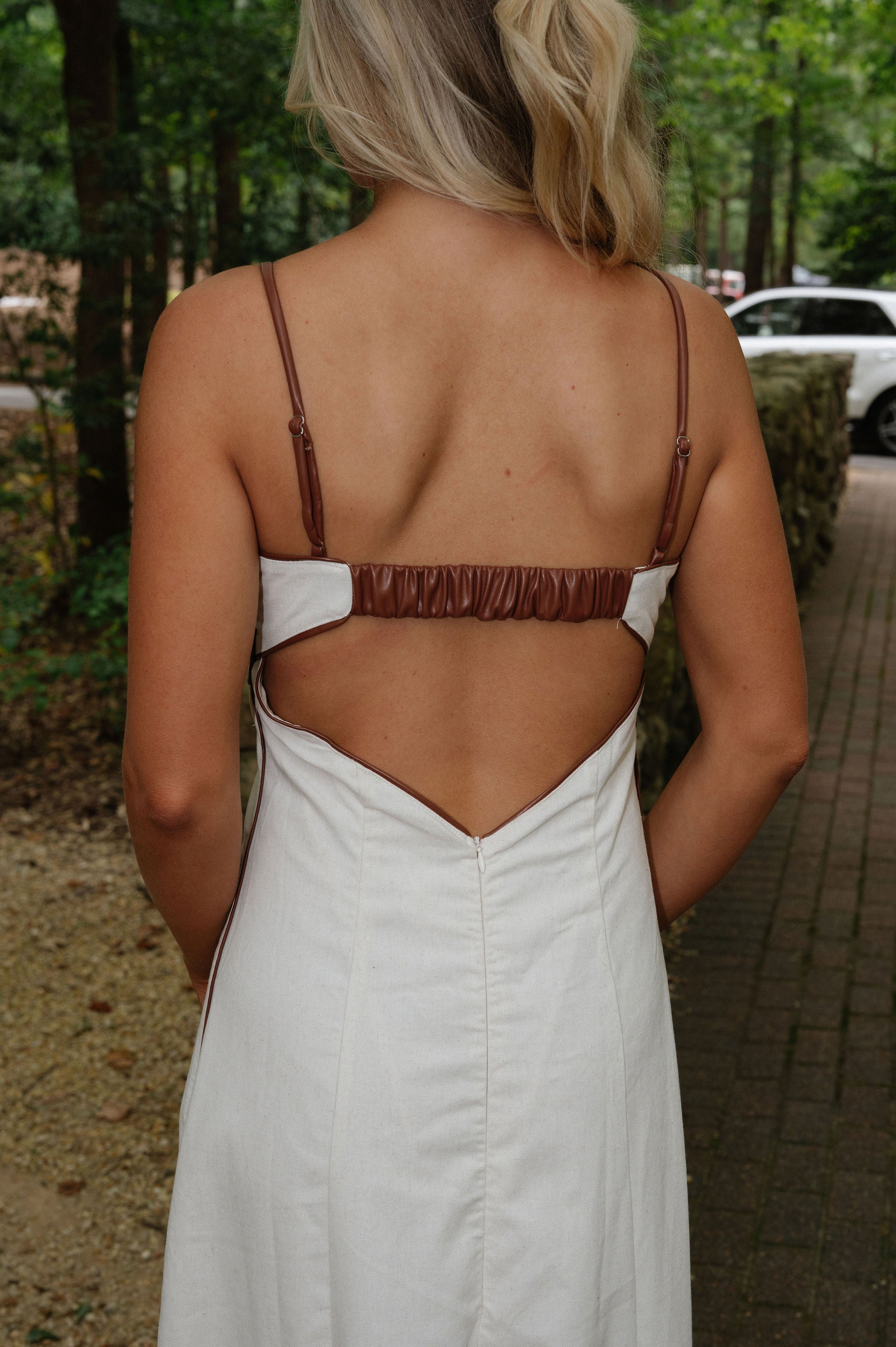 Gena Maxi Dress-Tone Linen