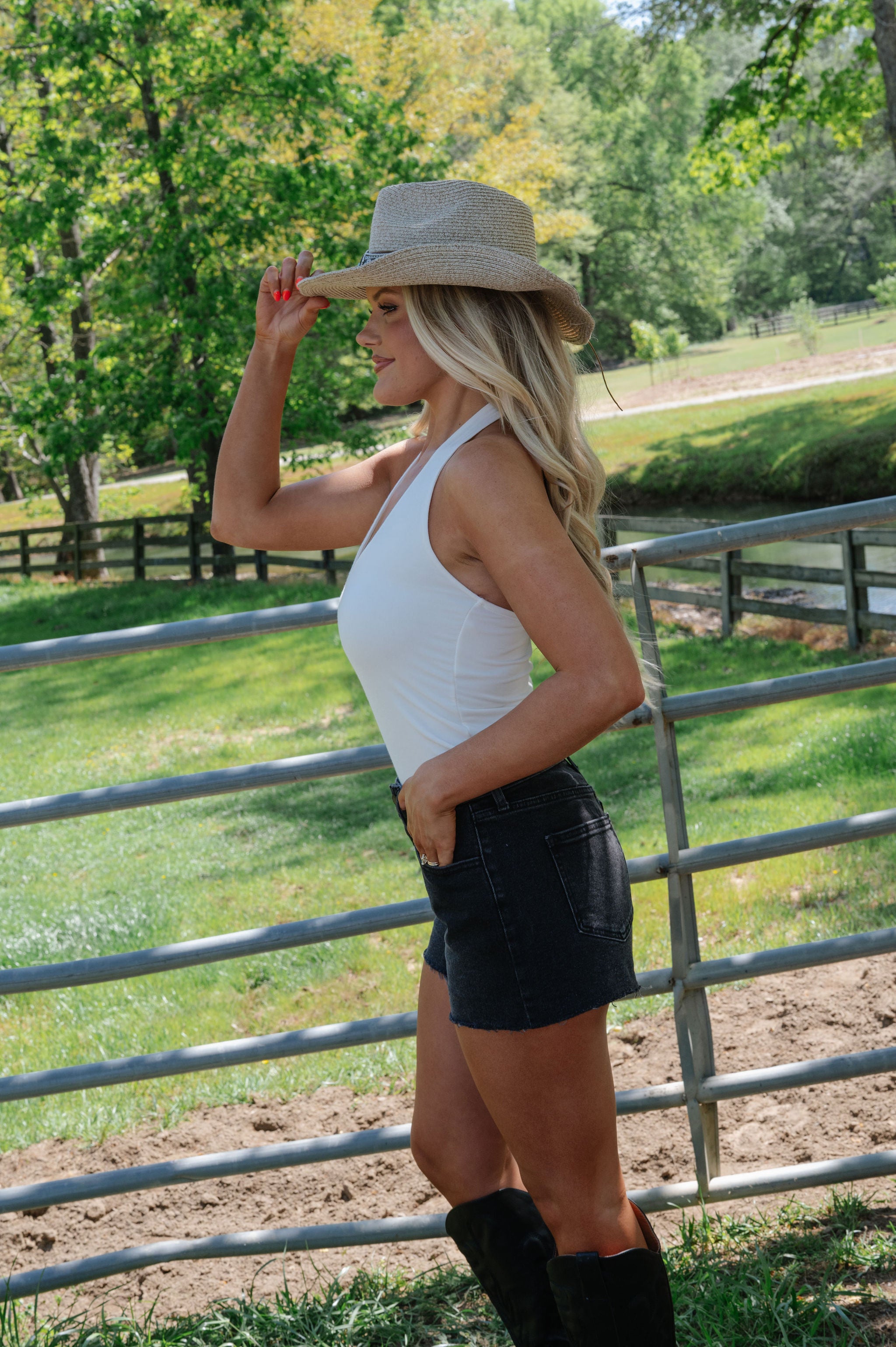 Elaine Halter Tank-Ivory