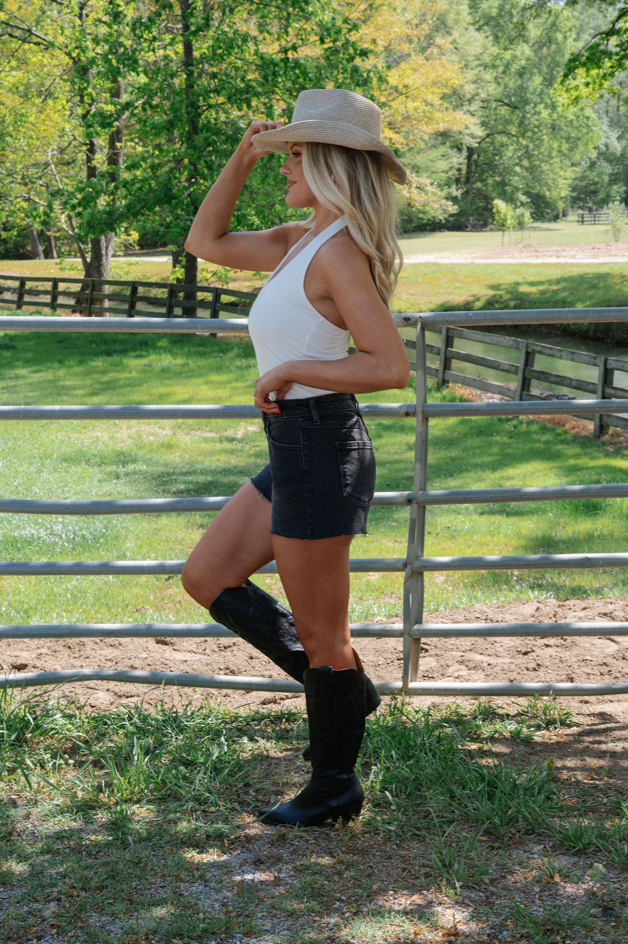 Elaine Halter Tank-Ivory