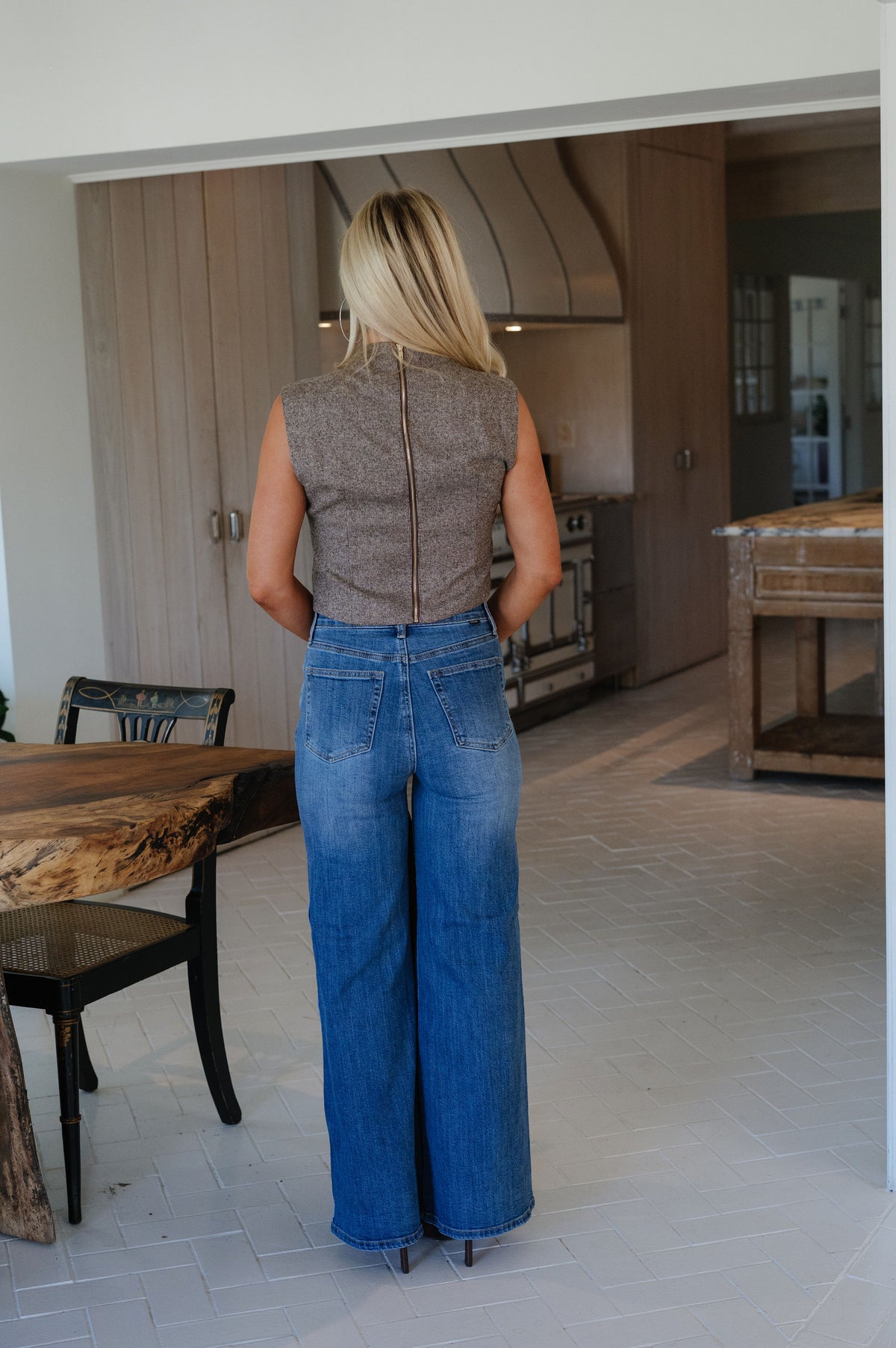 Madi Sleeveless Top-Mocha