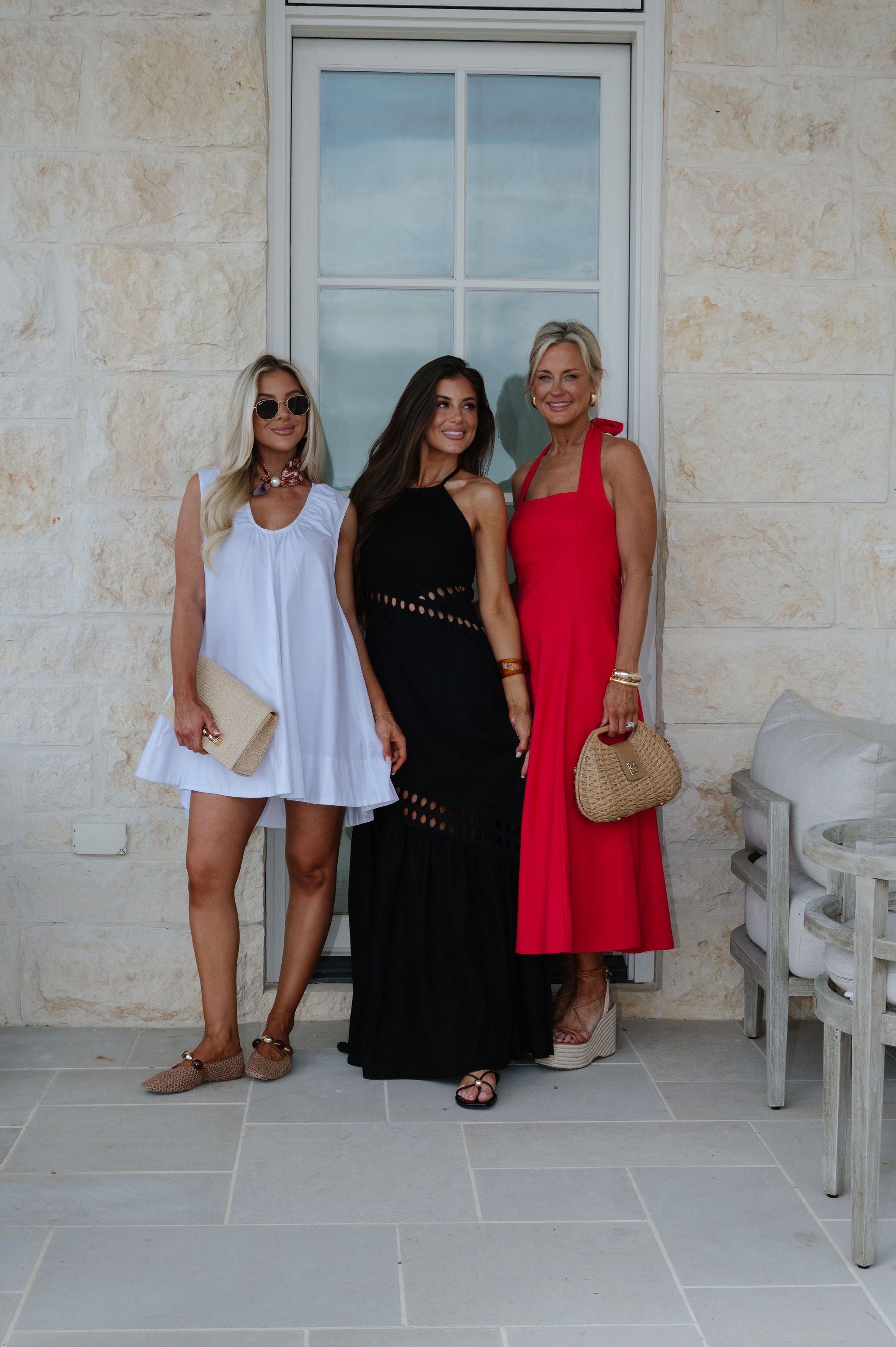 Lisa Halter Maxi Dress-Black