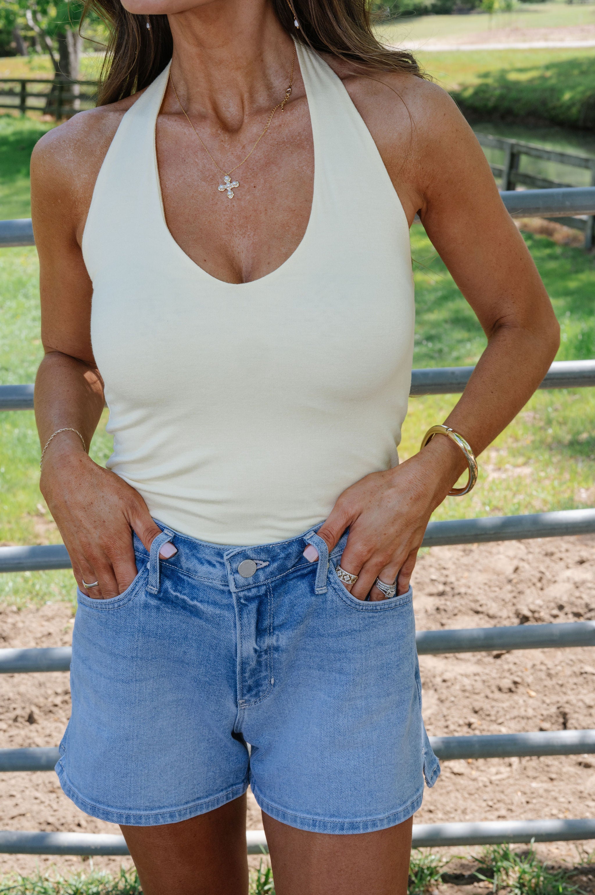 Elaine Halter Tank-Light Yellow