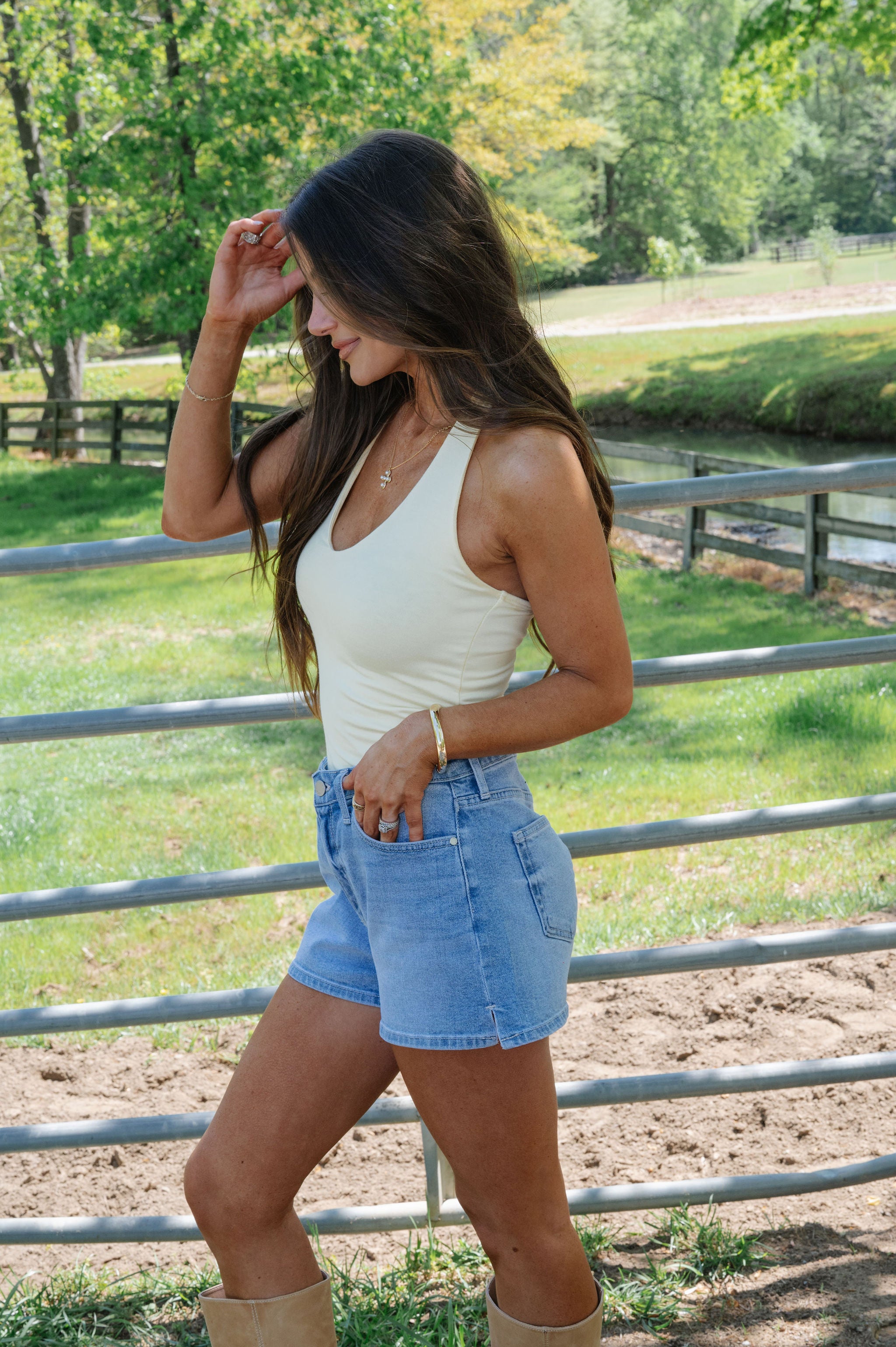 Elaine Halter Tank-Light Yellow