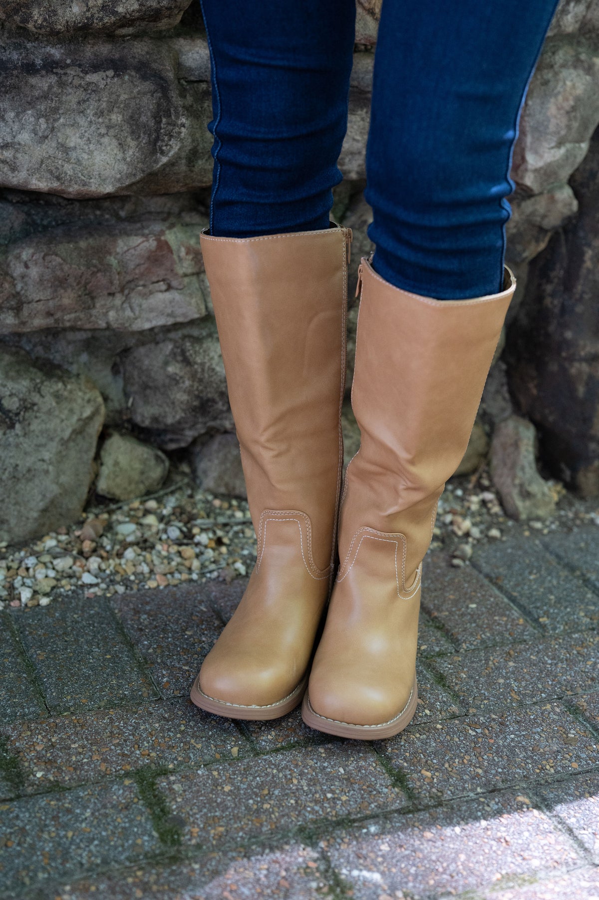 Tall Riding Boots-Camel