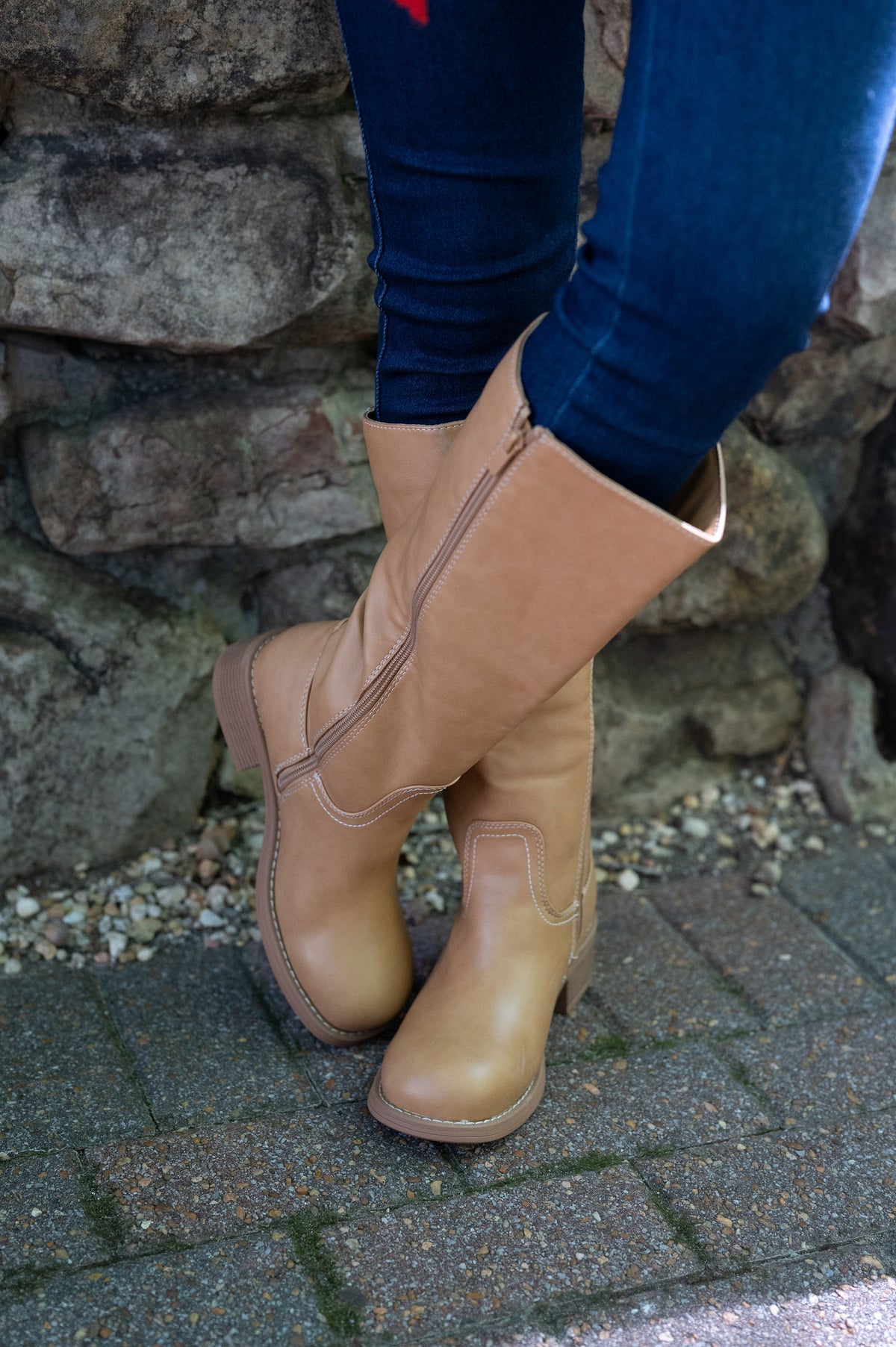 Tall Riding Boots-Camel