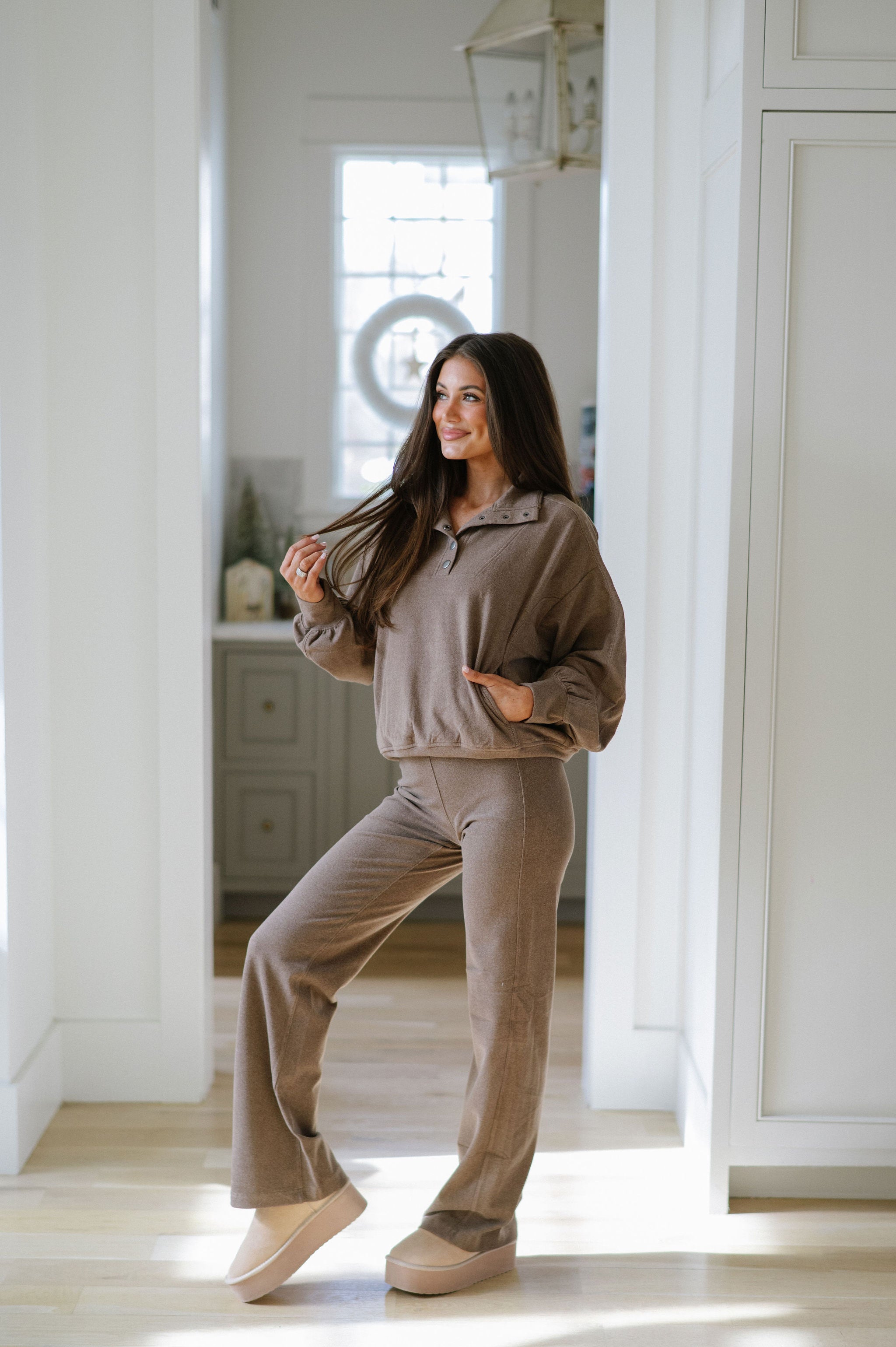 Oliver Pants Set- Brown