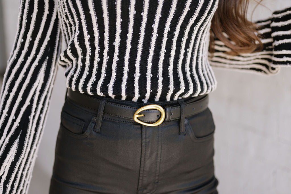 Basic Circular Buckle Belt