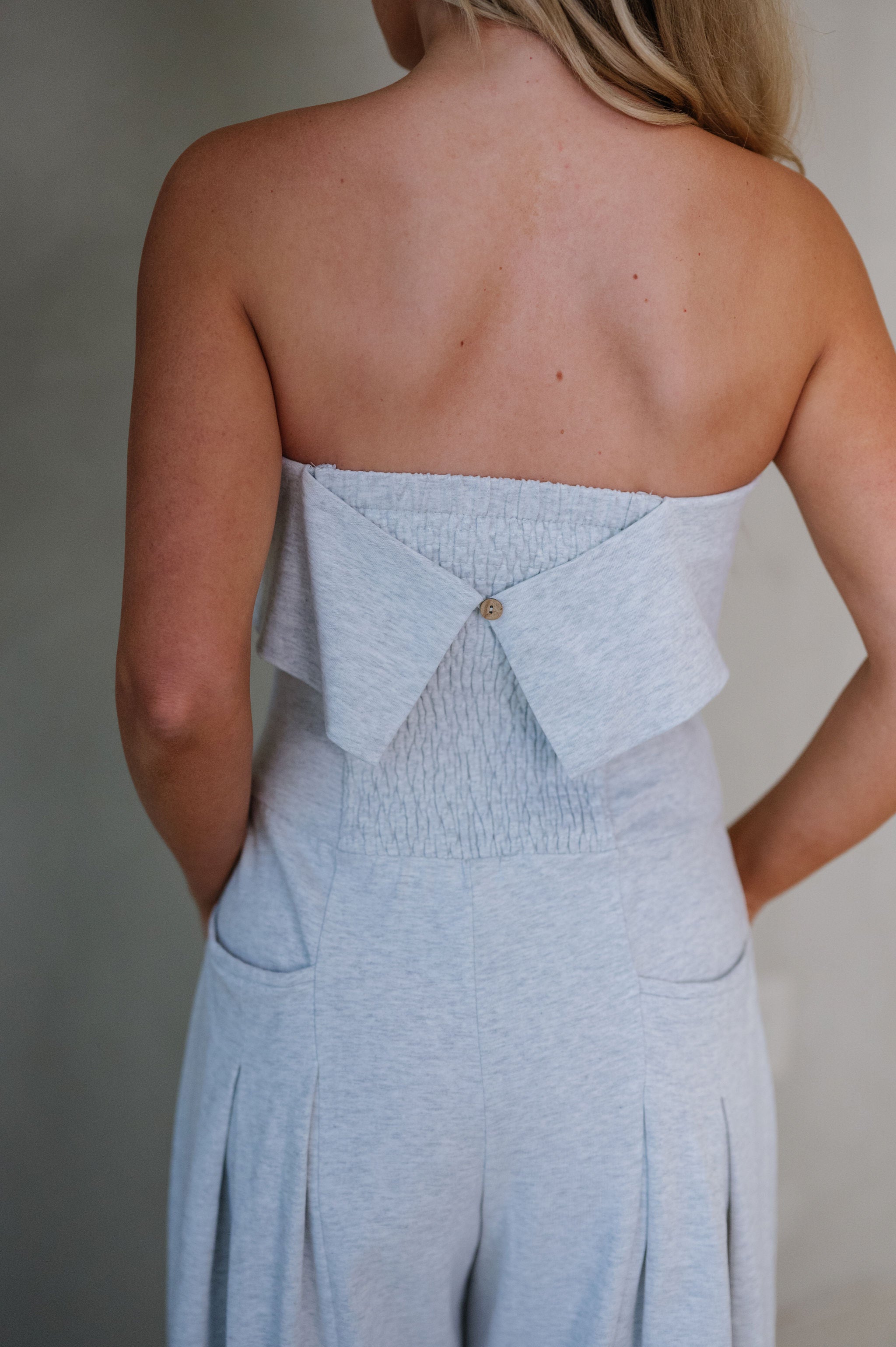 Clay Barrel Jumpsuit-Grey