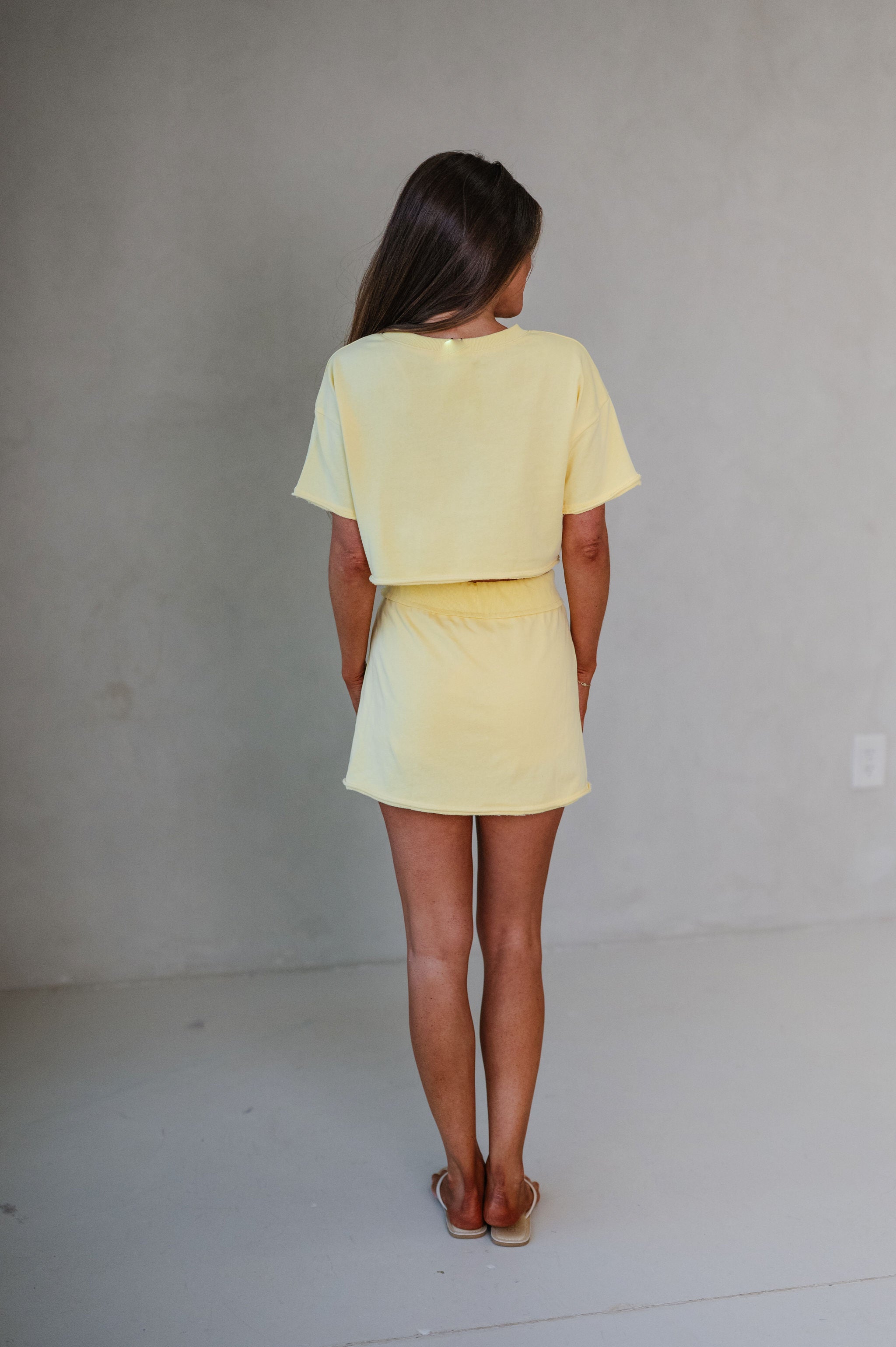 Nora Skirt Set-Yellow