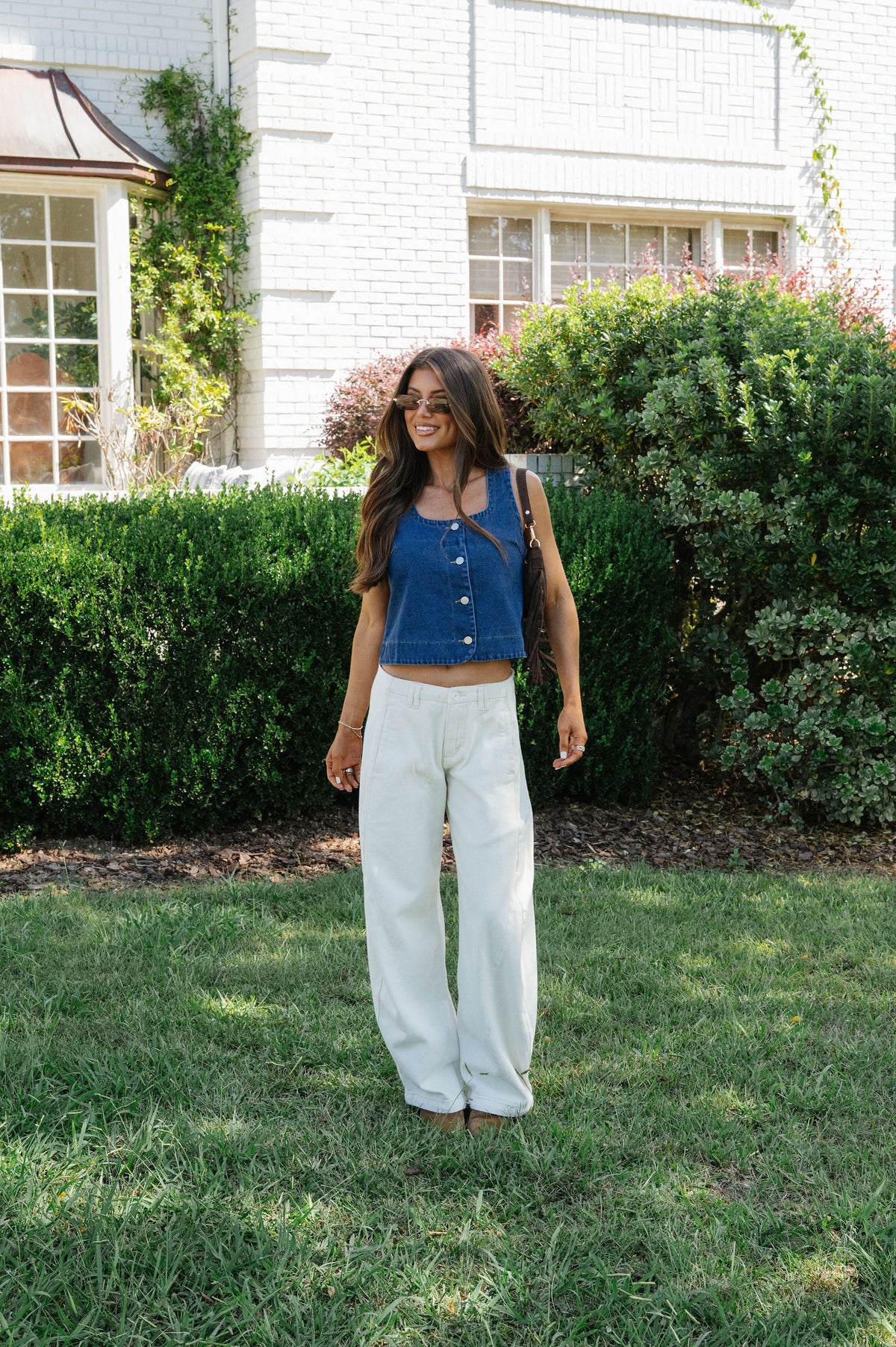Lena Barrel Pants-Cream