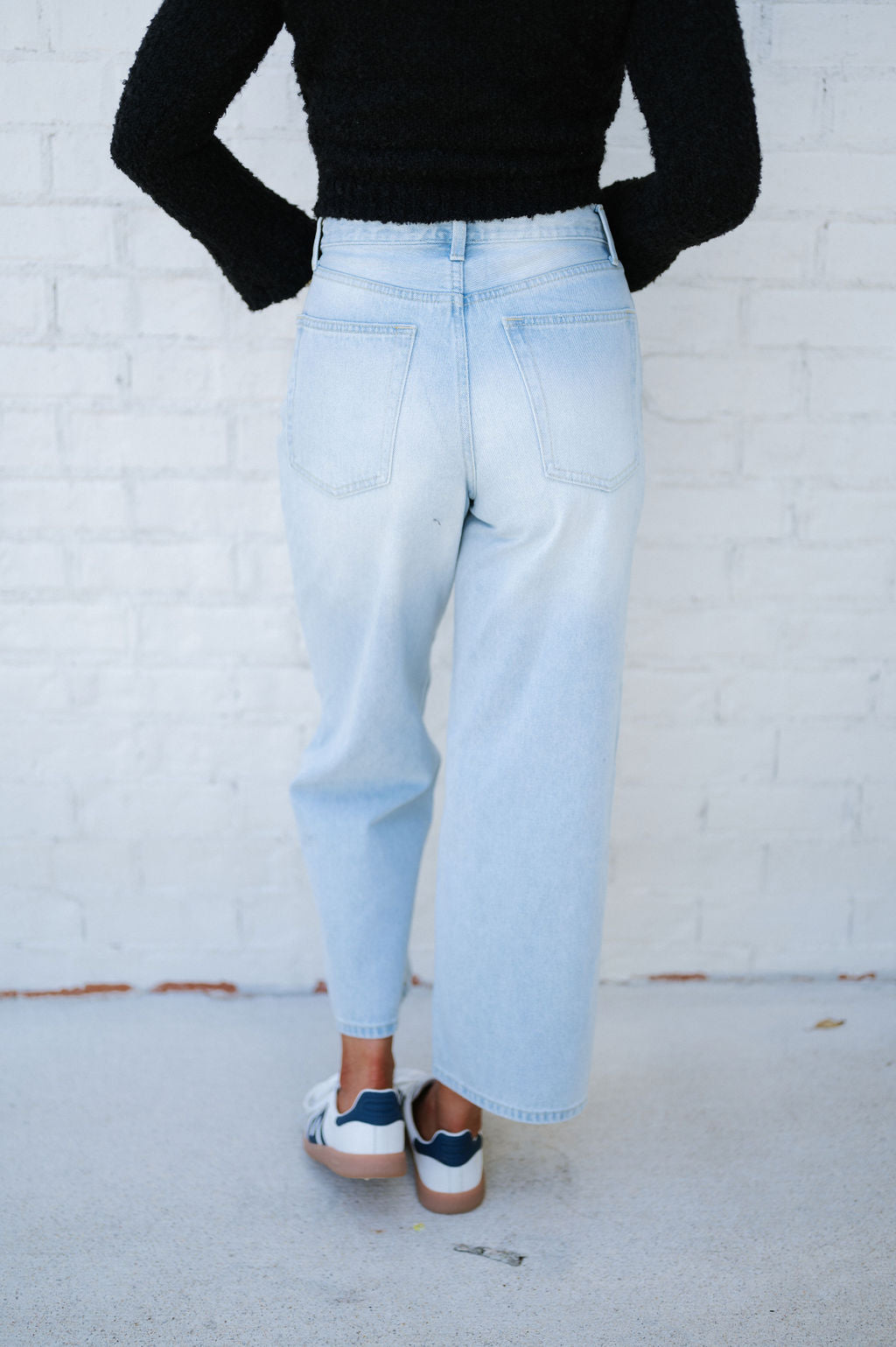 Stirling Wide Leg Jeans- Ice Denim