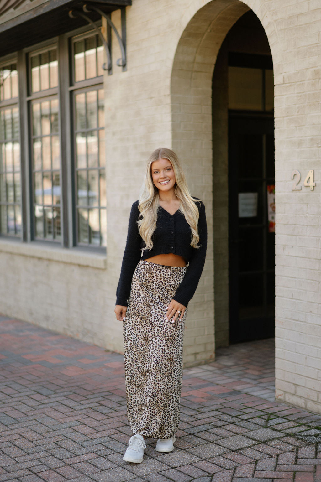 Leopard Print Maxi Skirt