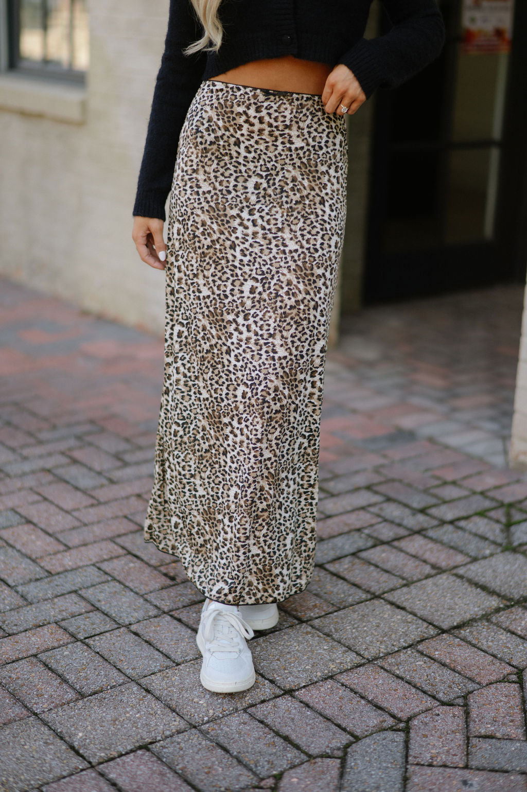 Leopard Print Maxi Skirt