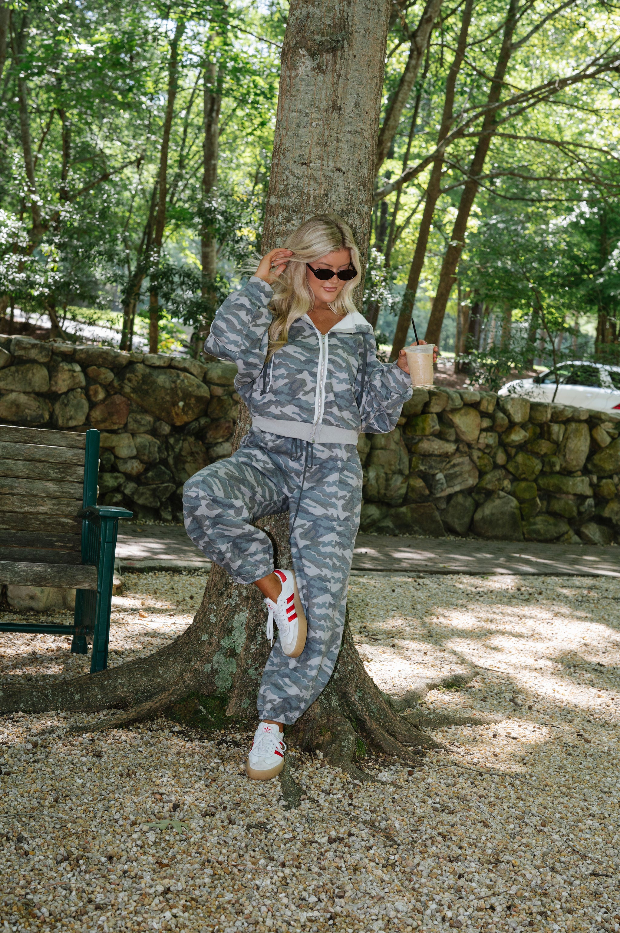 Cadence Hoodie-Camo Green