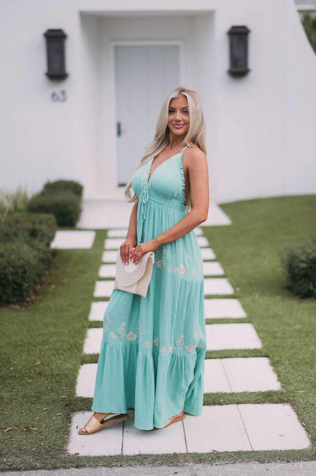 Evans Embroidered Maxi Dress
