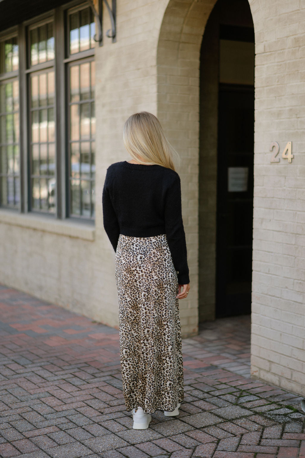 Leopard Print Maxi Skirt