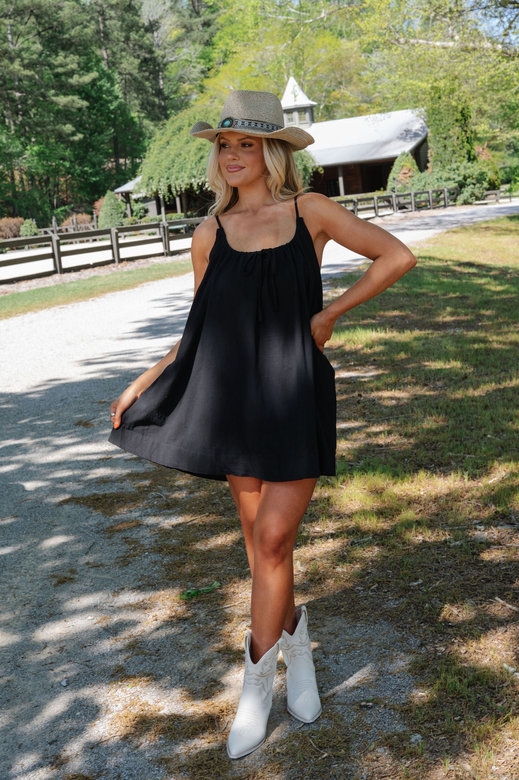 Juniper Mini Dress-Black