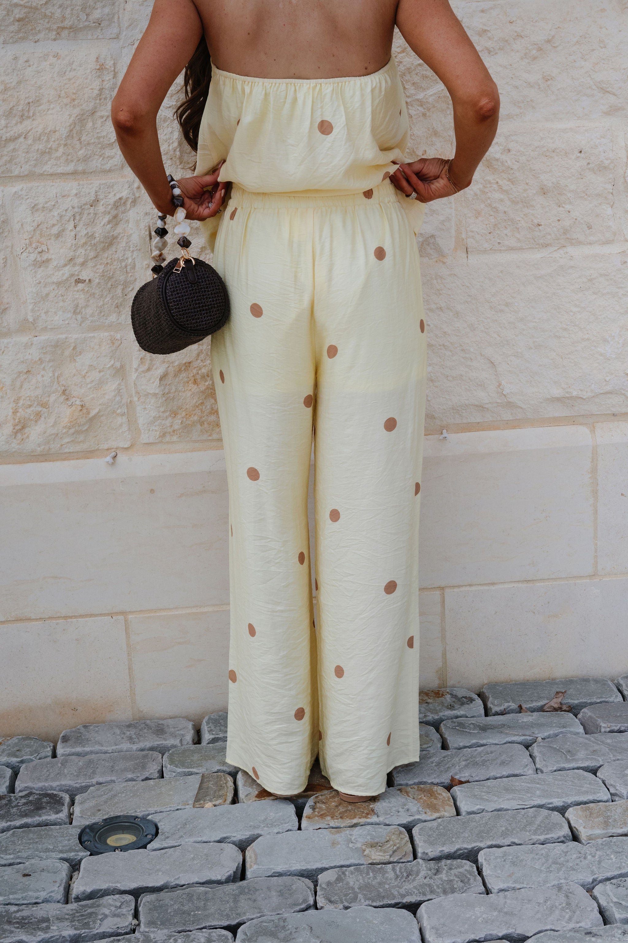 Rory Polka Dot Set-Lemon