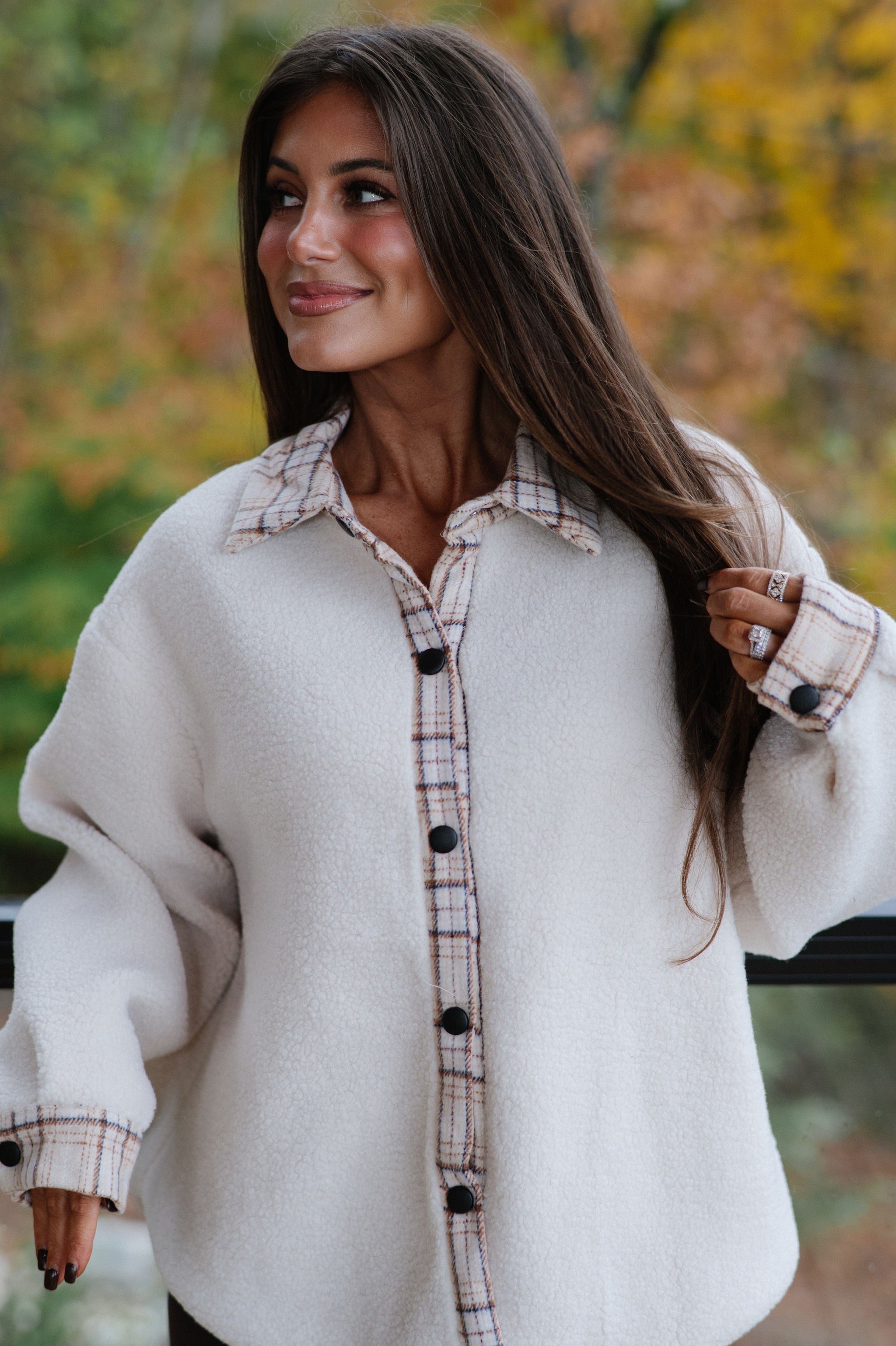 Duke Sherpa Jacket-Cream