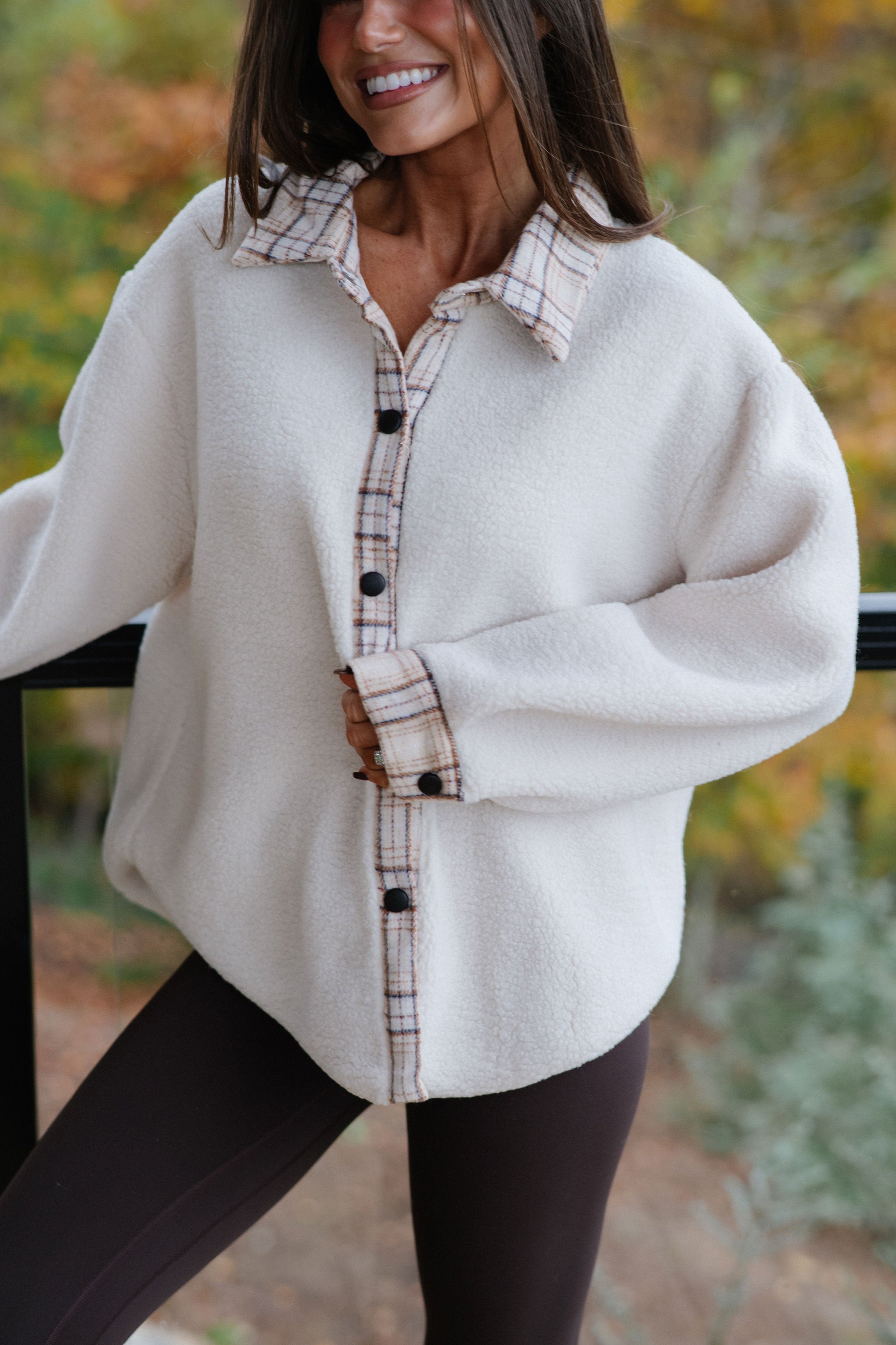 Duke Sherpa Jacket-Cream