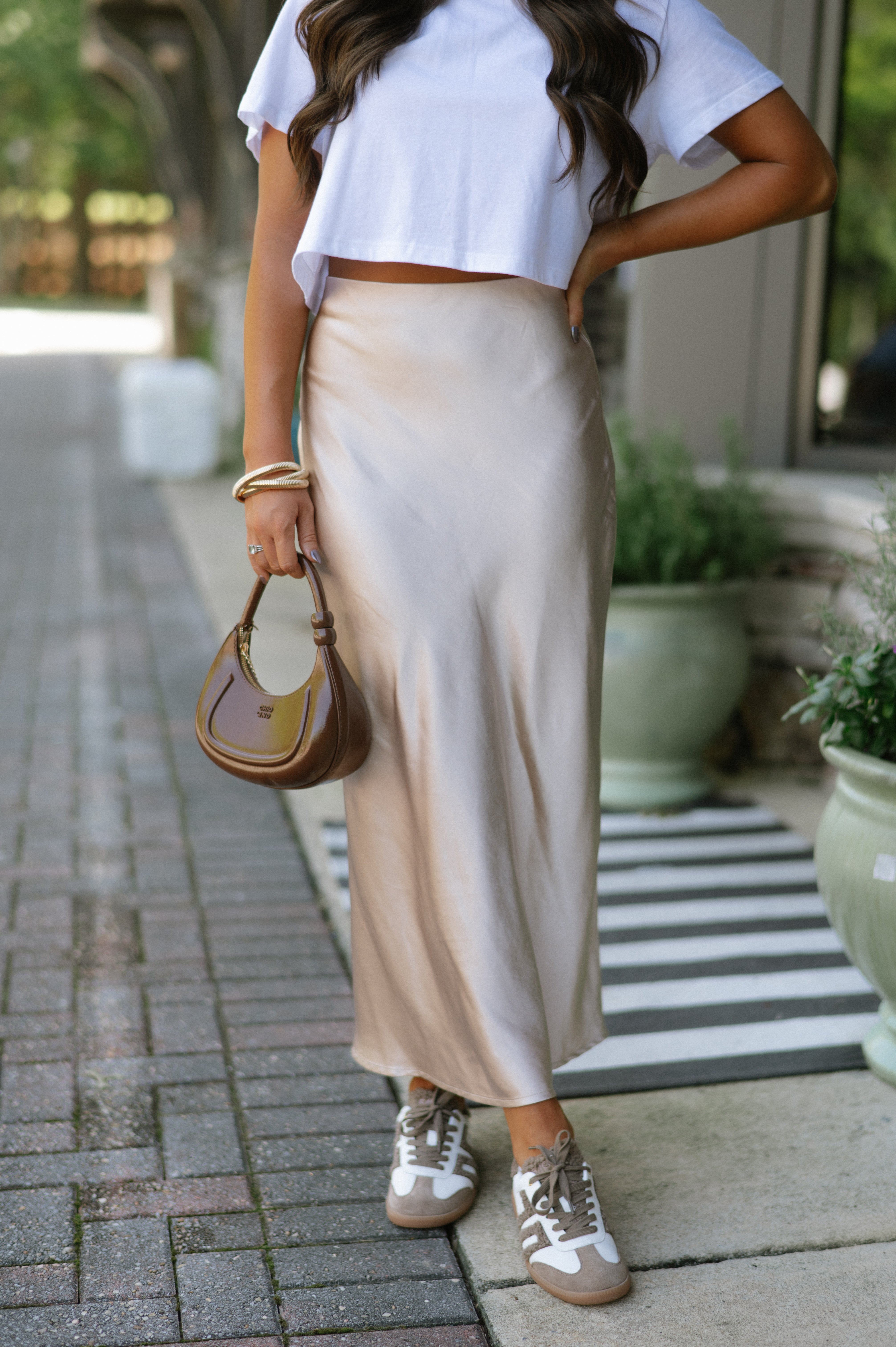 Luna Maxi Skirt-Champagne