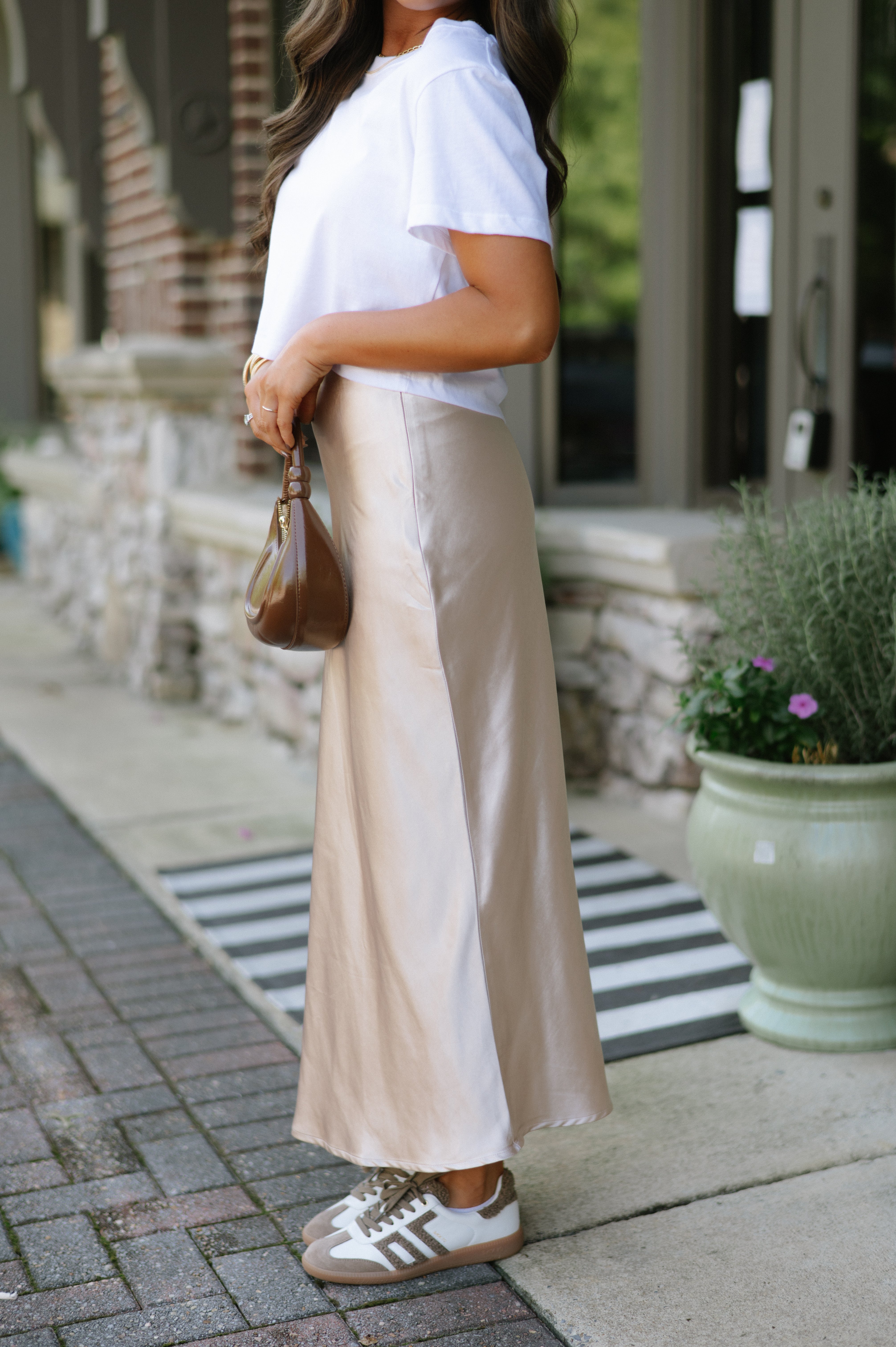 Luna Maxi Skirt-Champagne