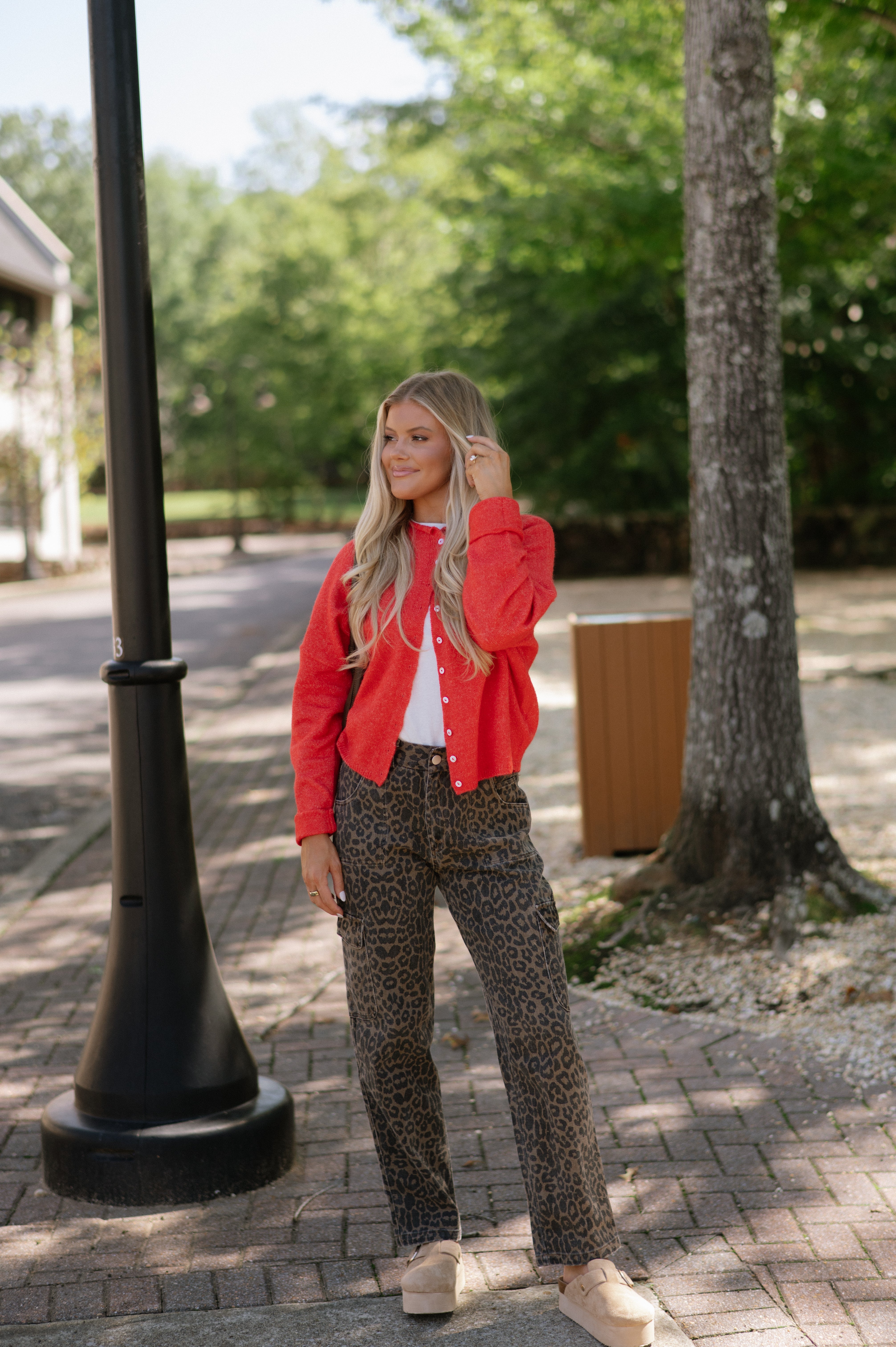 Victoria Cardigan- Red