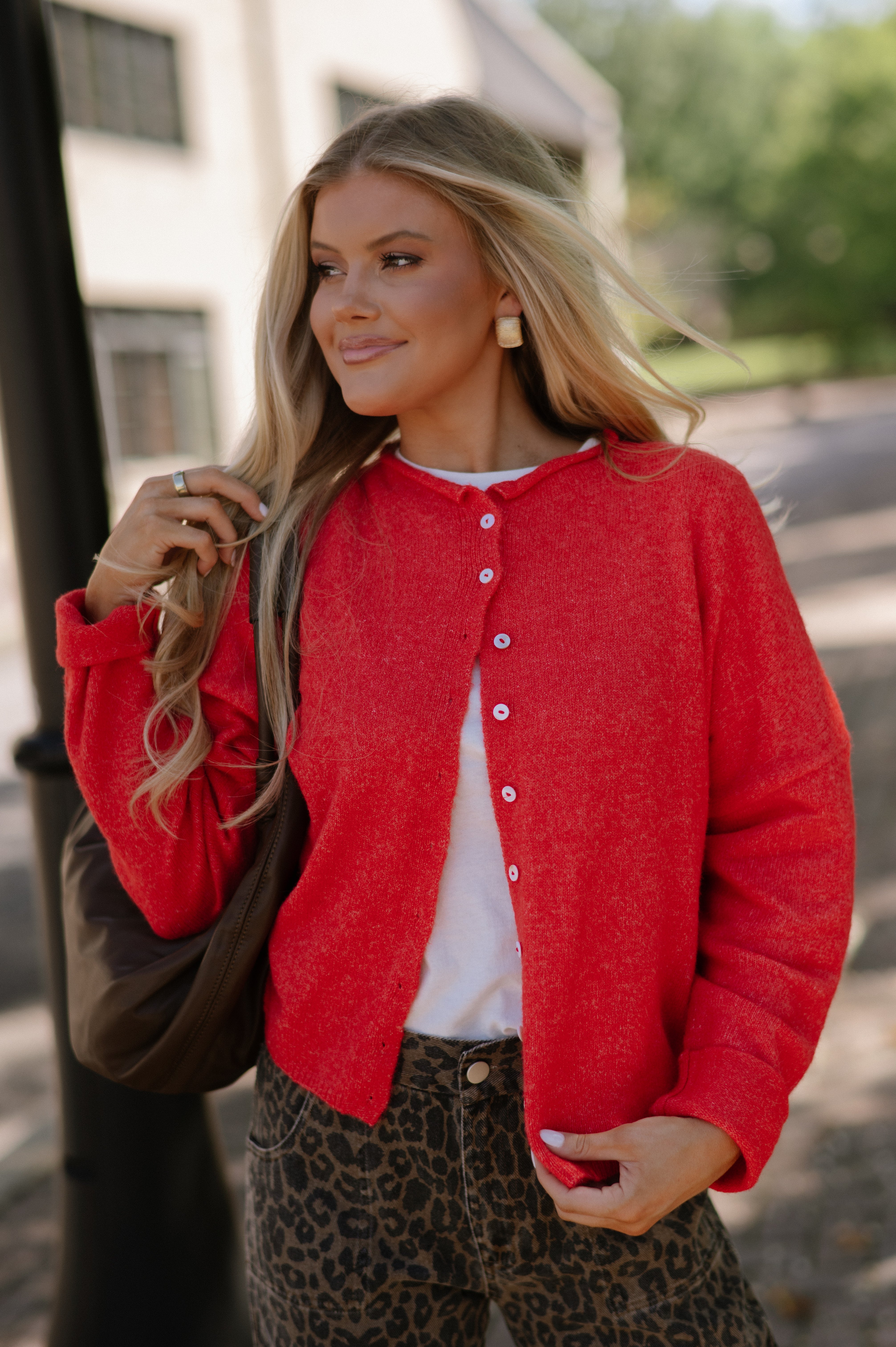 Victoria Cardigan- Red