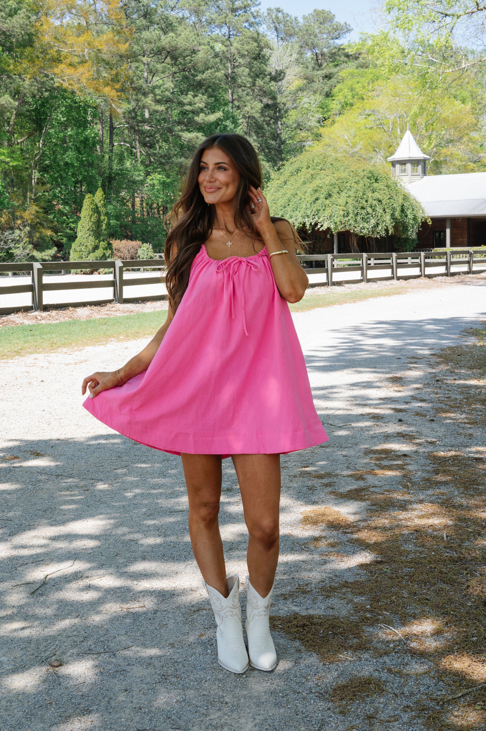 Juniper Mini Dress-Pink