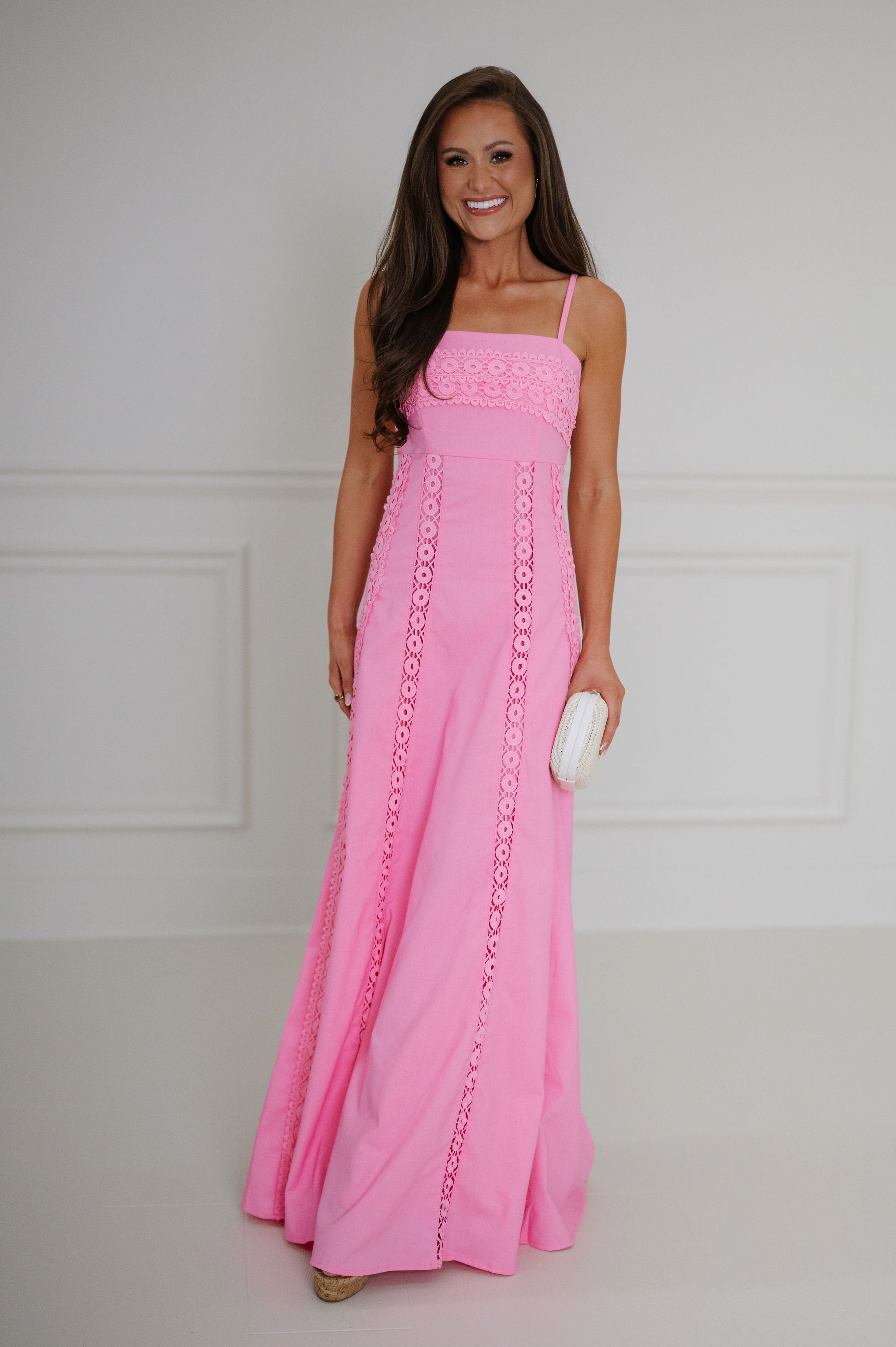 Eliza Maxi Dress-Pink