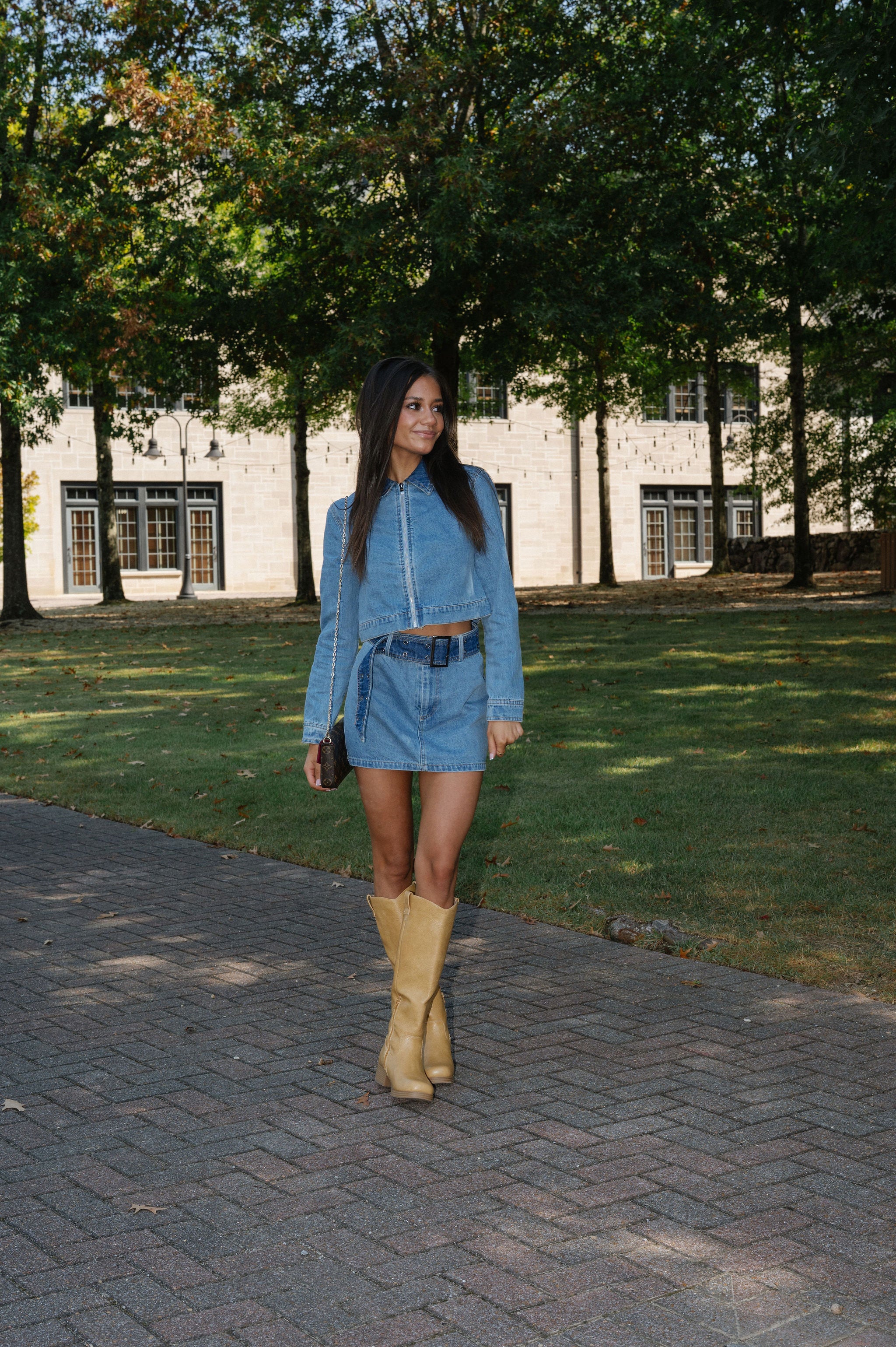 Wesley Skort Set-Denim