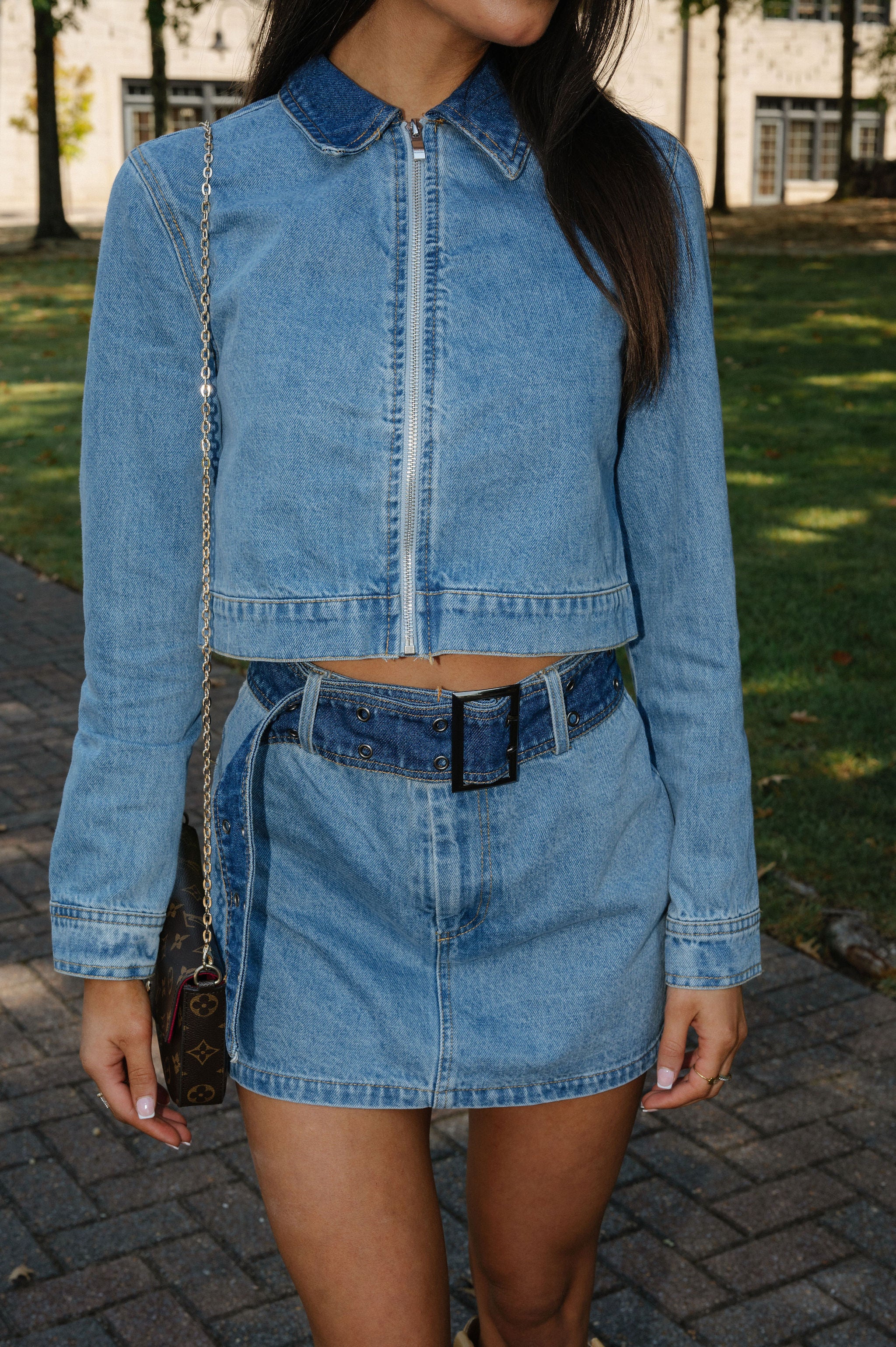 Wesley Skort Set-Denim